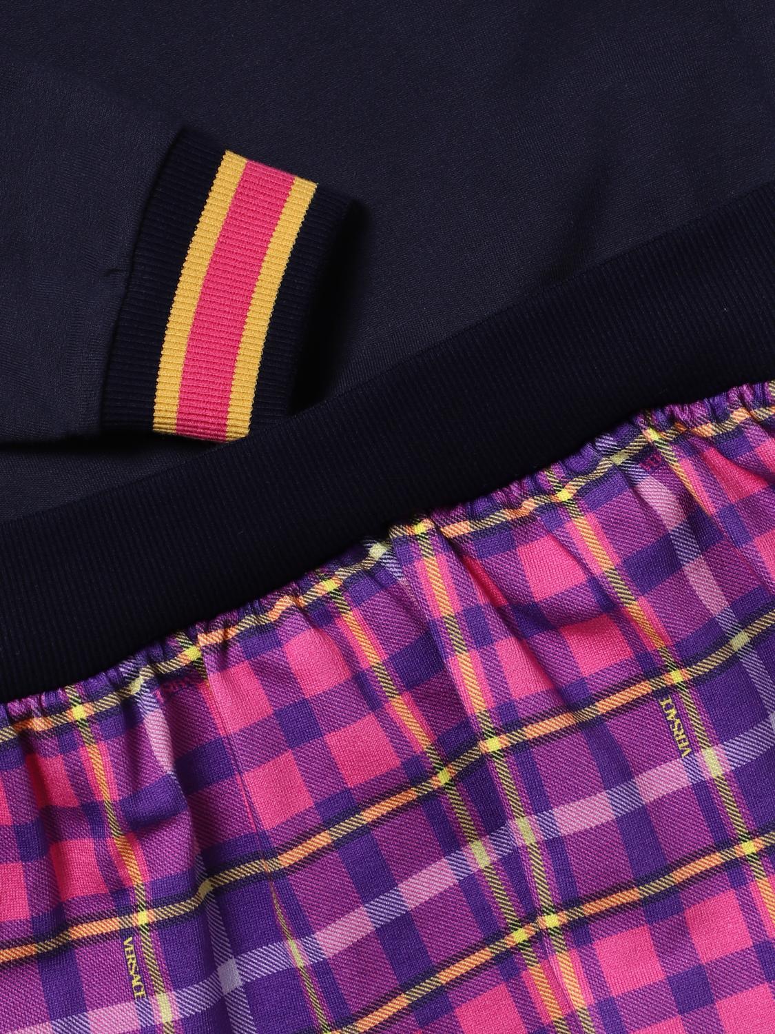 VERSACE VESTIDO: Vestido niños Versace Young, Azul Marino - Img 3