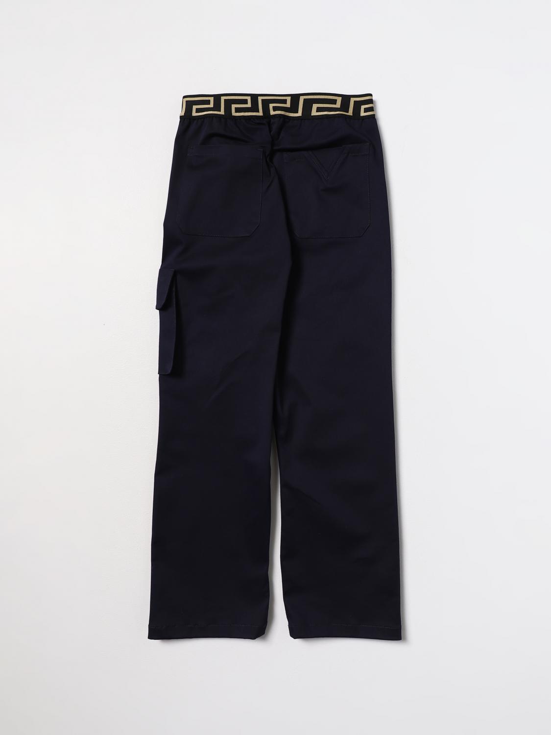 VERSACE PANTS: Pants kids Versace Young, Blue - Img 2