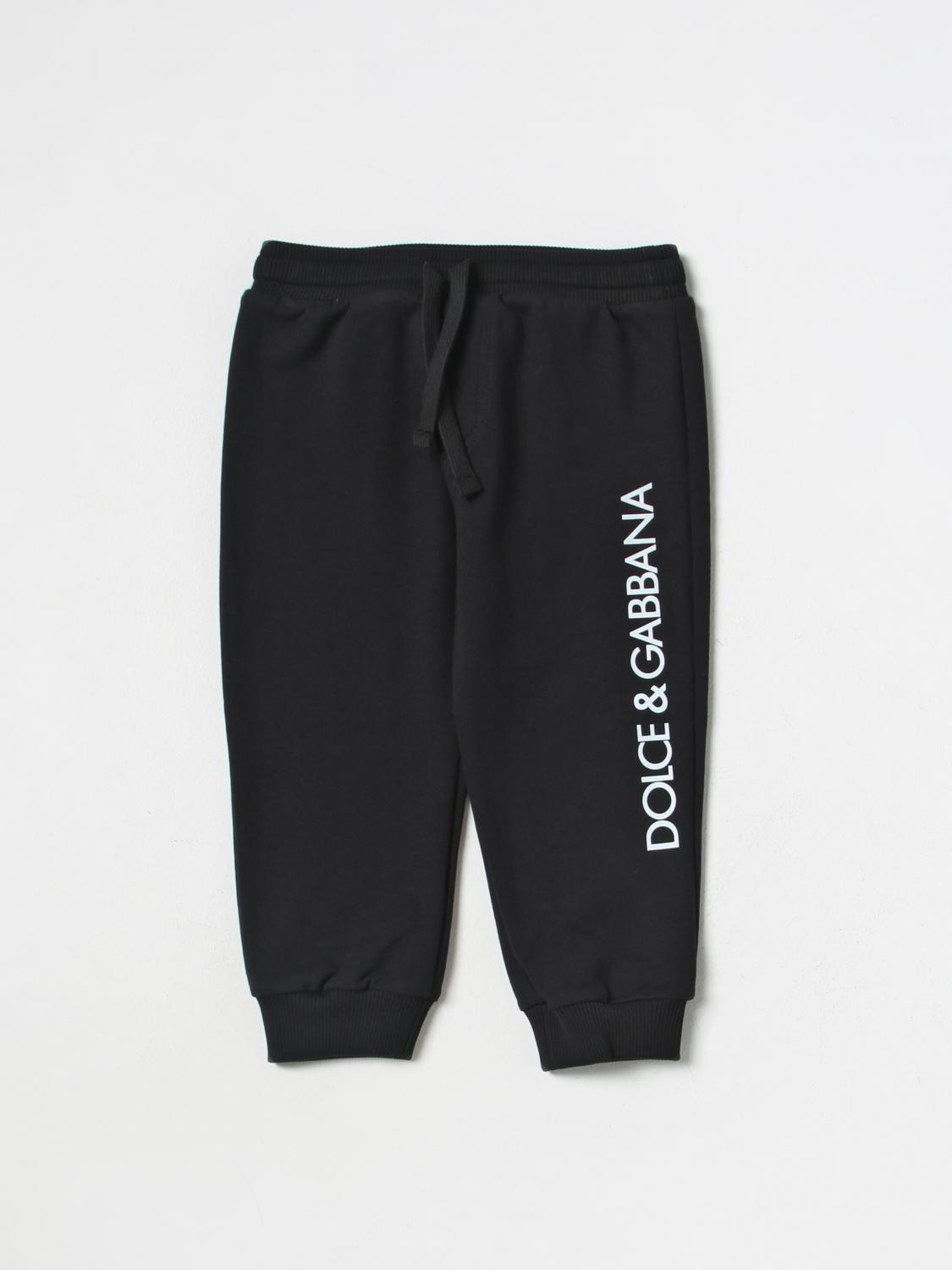 DOLCE & GABBANA PANTALONES: Pantalón niños Dolce & Gabbana, Negro - Img 1