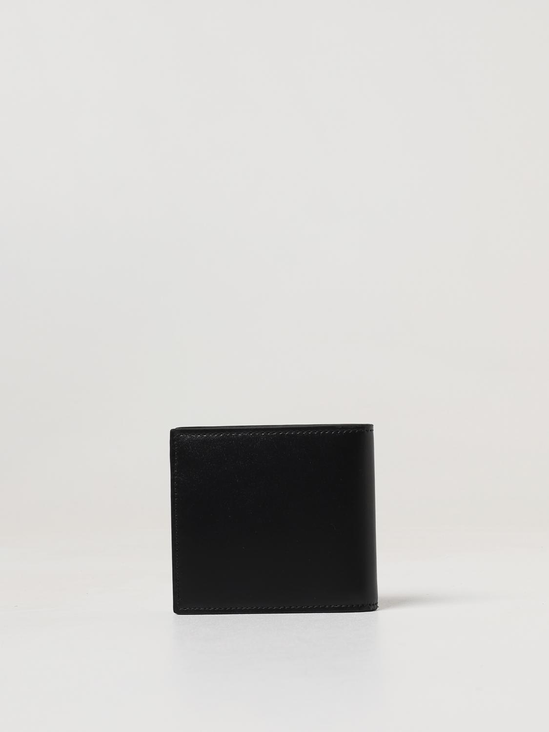 MCQUEEN WALLET: McQueen Graffiti wallet in leather, Black - Img 3