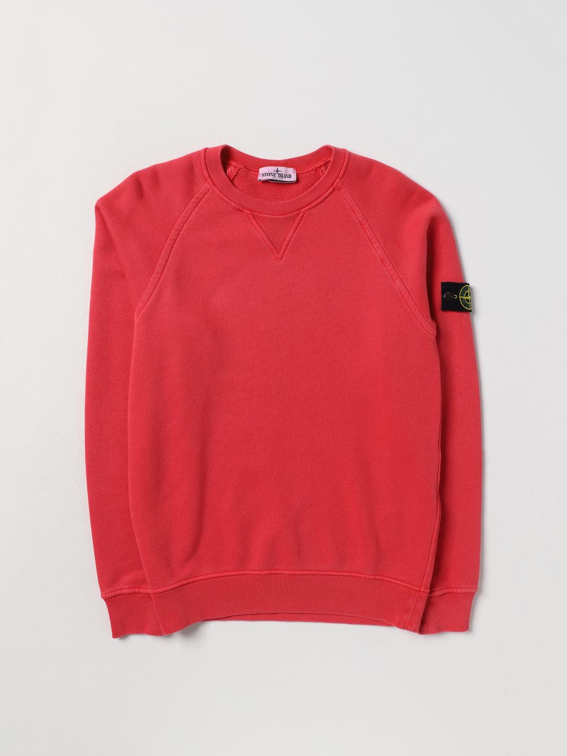 STONE ISLAND JUNIOR PULLOVER: Pullover kinder Stone Island Junior, Rot - Img 1