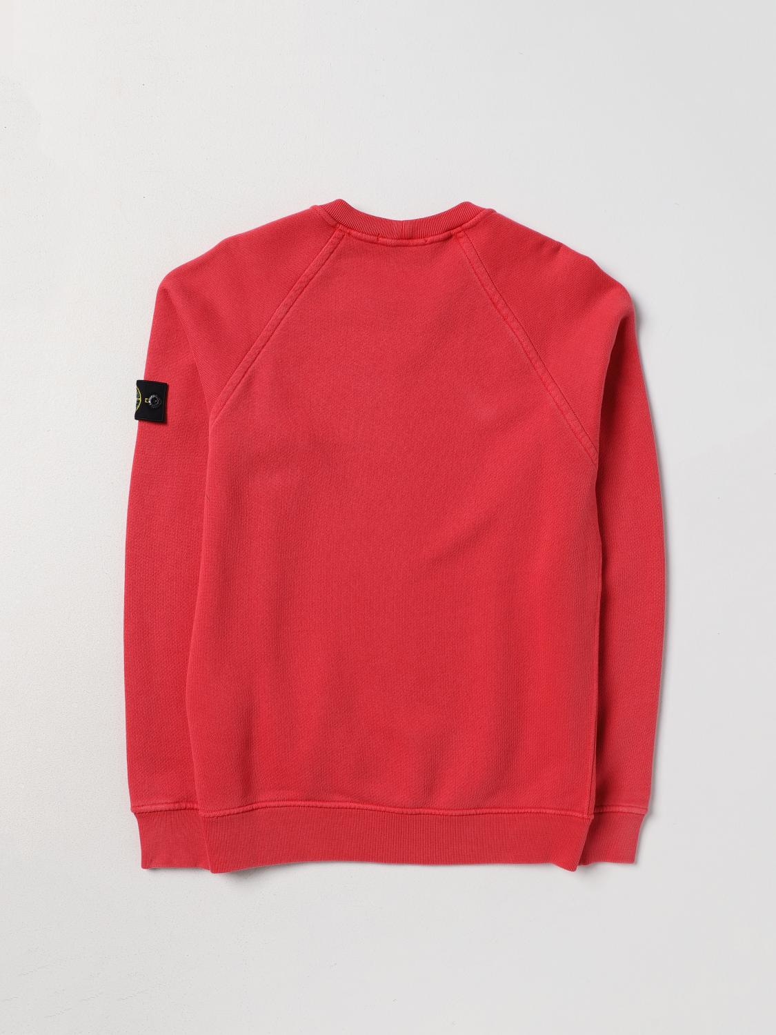STONE ISLAND JUNIOR PULLOVER: Pullover kinder Stone Island Junior, Rot - Img 2