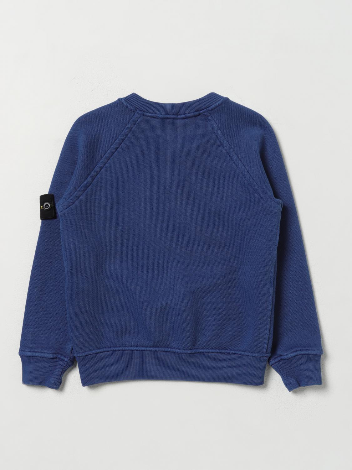 STONE ISLAND JUNIOR PULLOVER: Pullover kinder Stone Island Junior, Blau 2 - Img 2