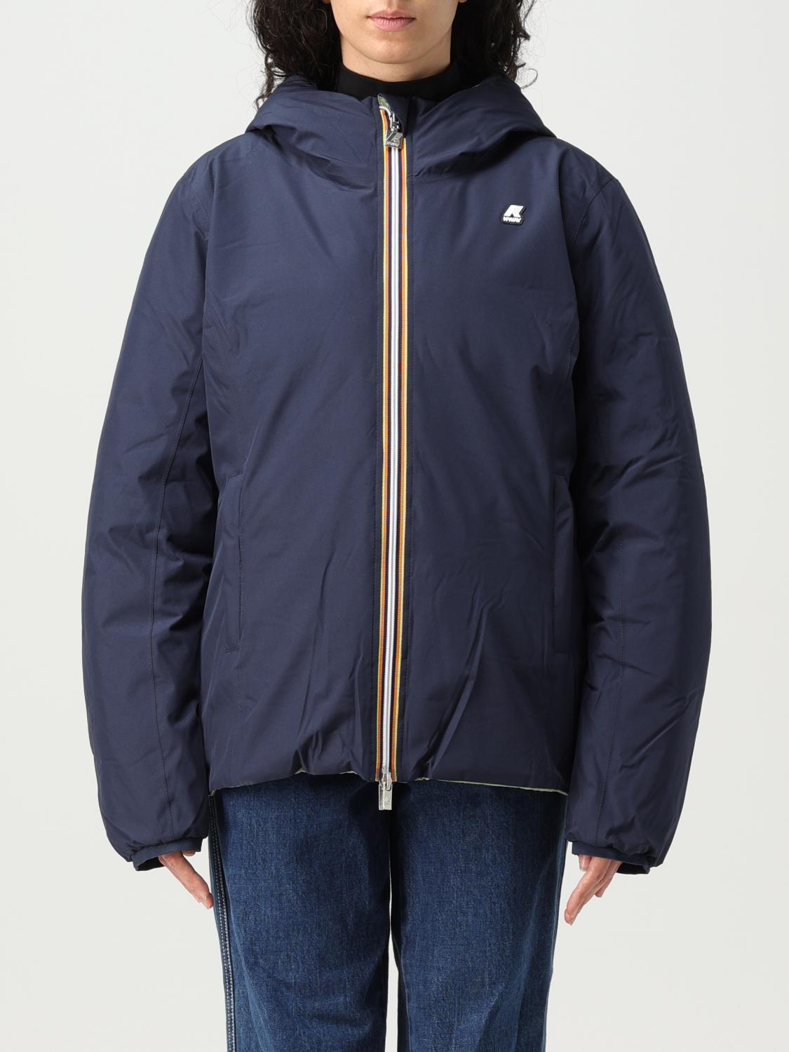 ジャケット K WAY Women Jackets K51221W 193 BLUE K-WAY: Blazer woman - Blue | K-Way jacket K5126KW online at