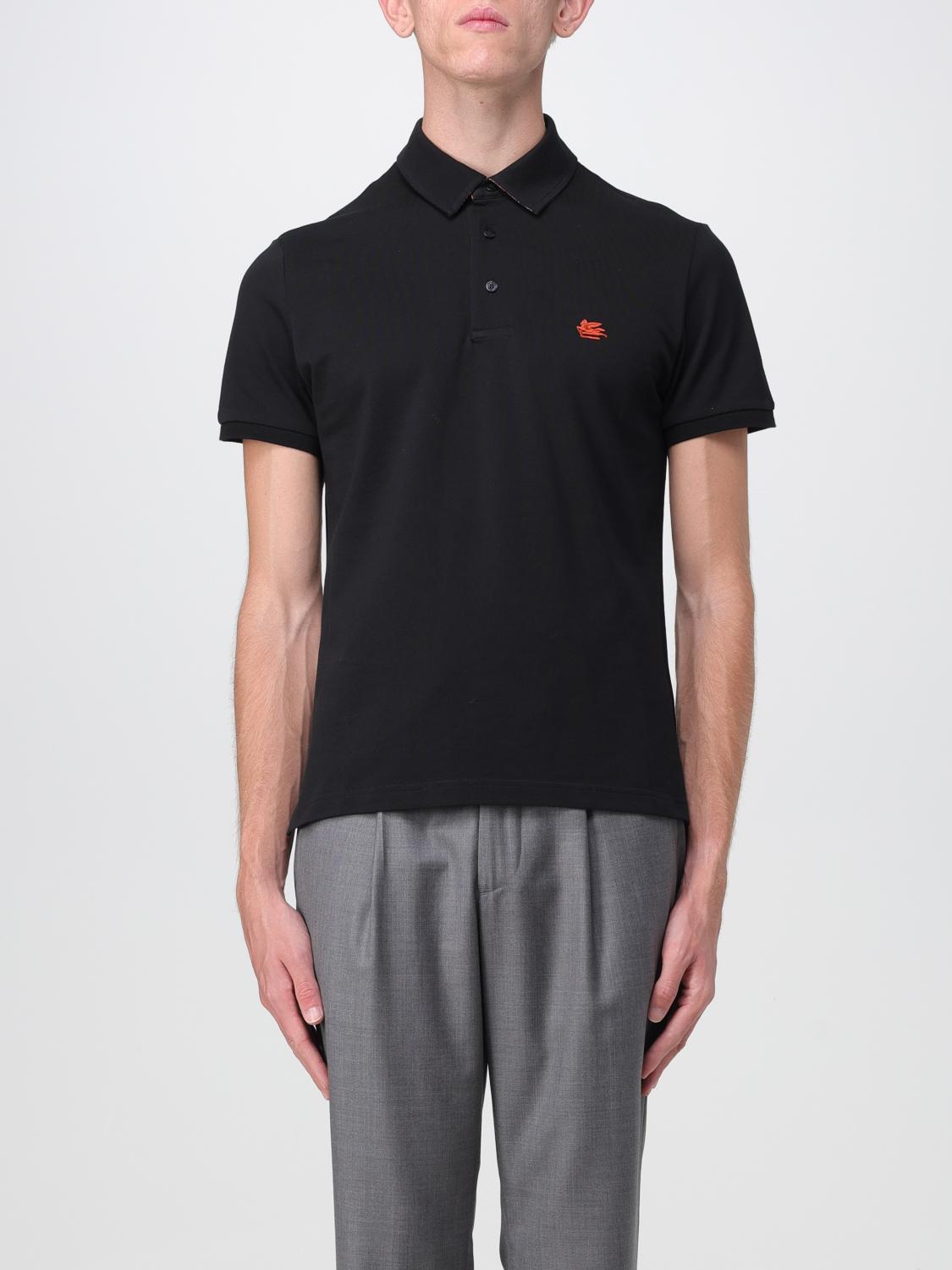 ETRO POLO: Polo Etro in jersey di cotone, Nero - Img 1