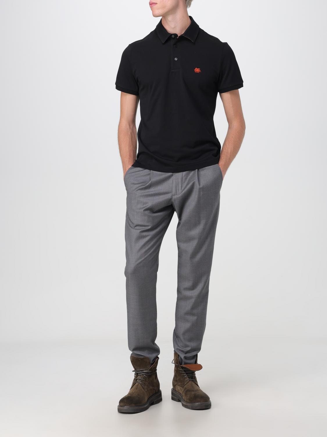 ETRO POLO: Polo Etro in jersey di cotone, Nero - Img 2