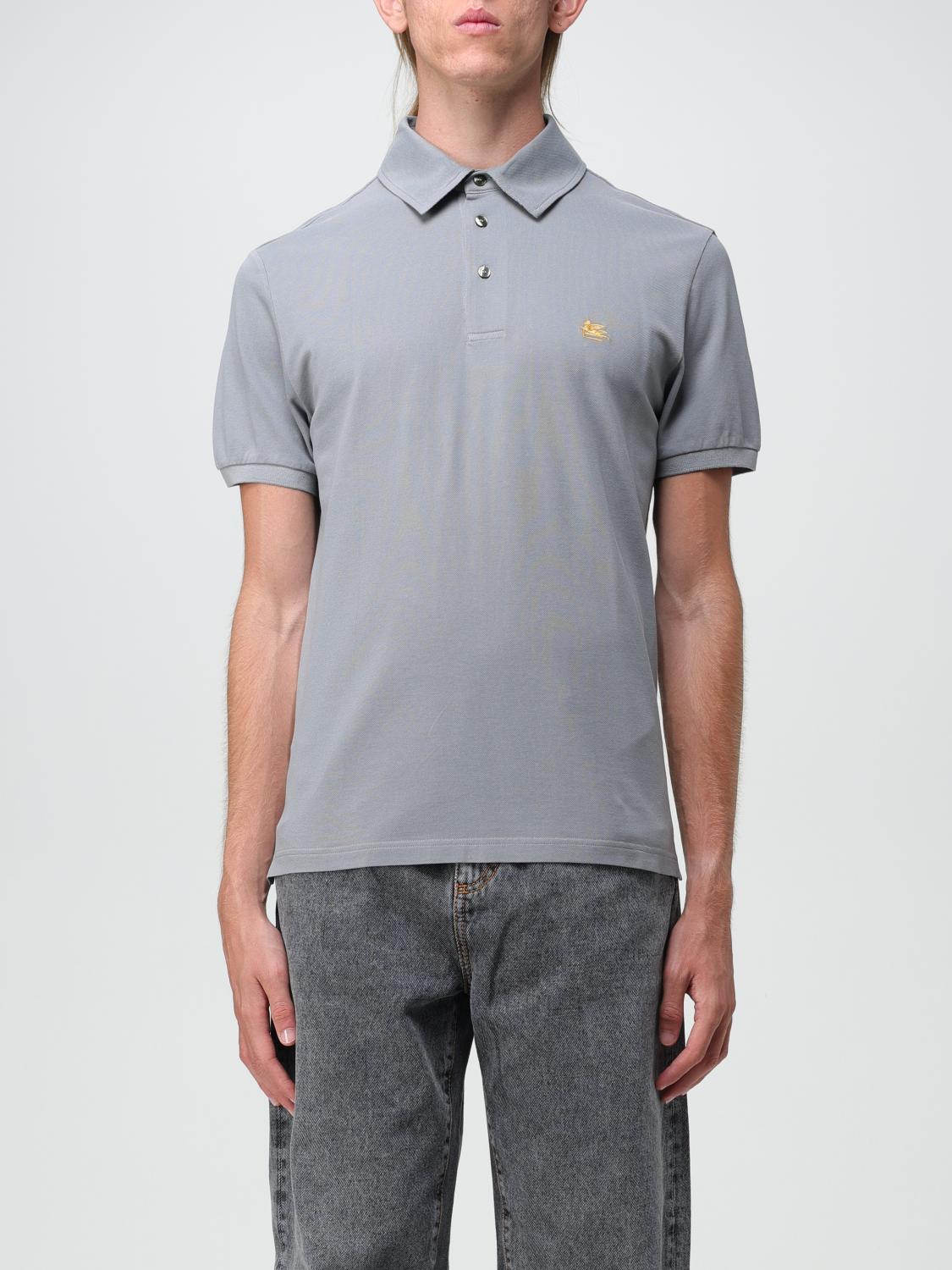 ETRO POLO: Polo herren Etro, Grau - Img 1