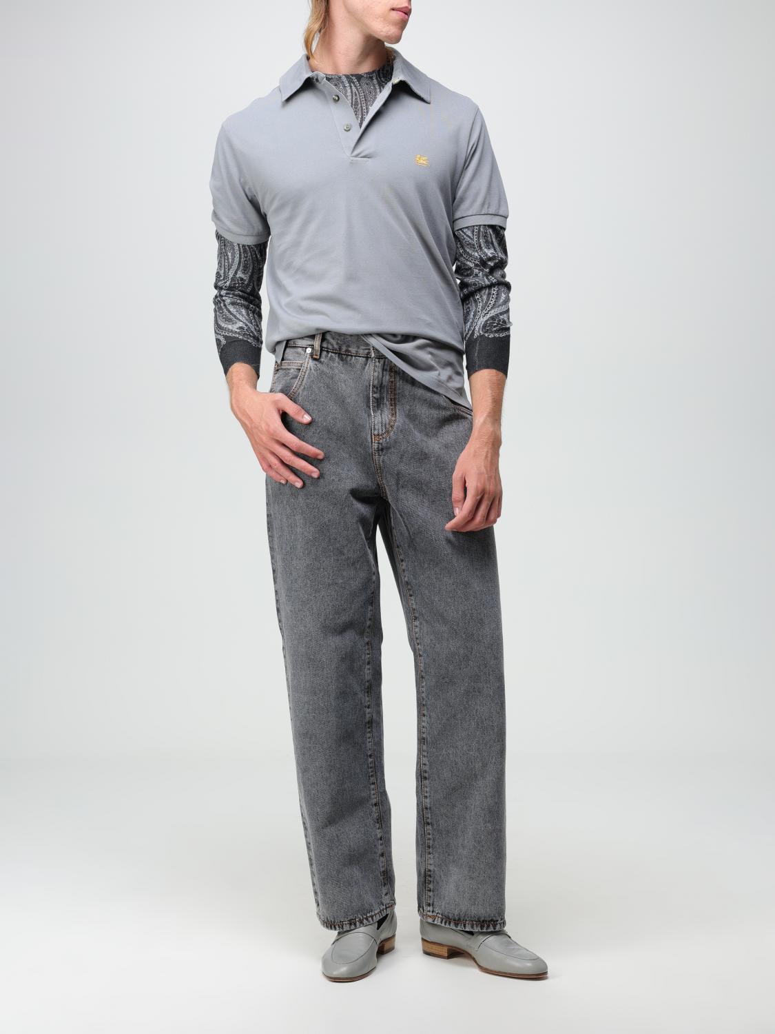 ETRO POLO: Polo herren Etro, Grau - Img 2