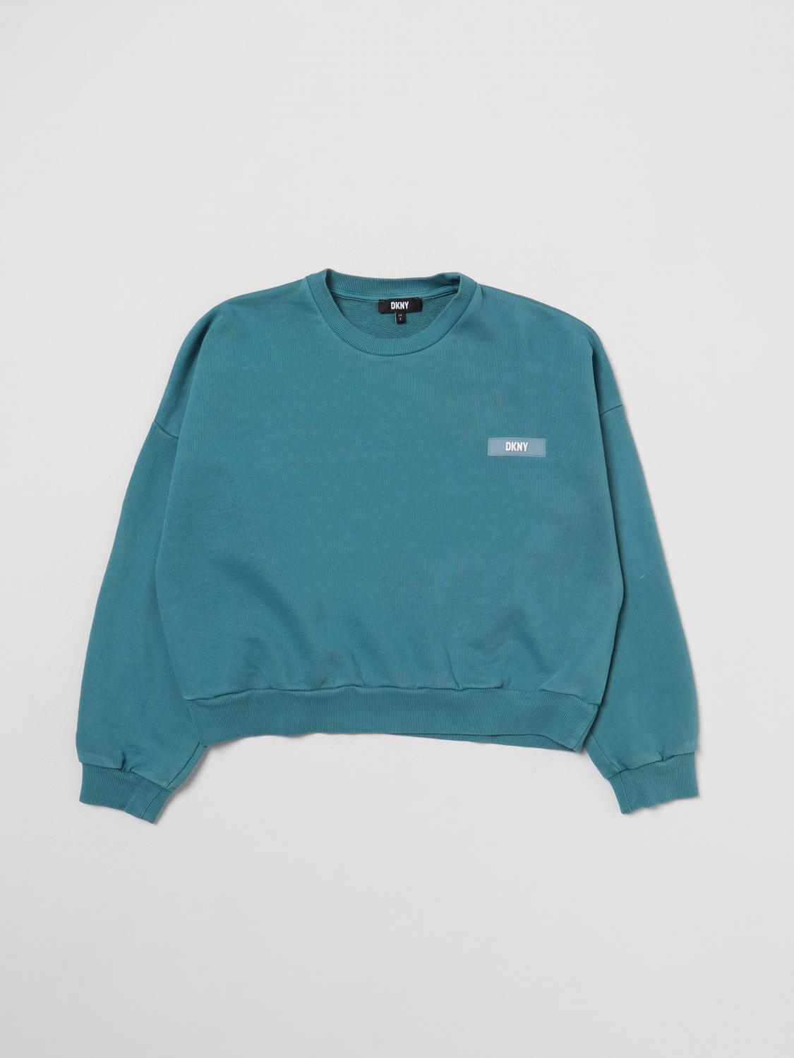 DKNY SWEATER: Sweater kids Dkny, Turquoise - Img 1