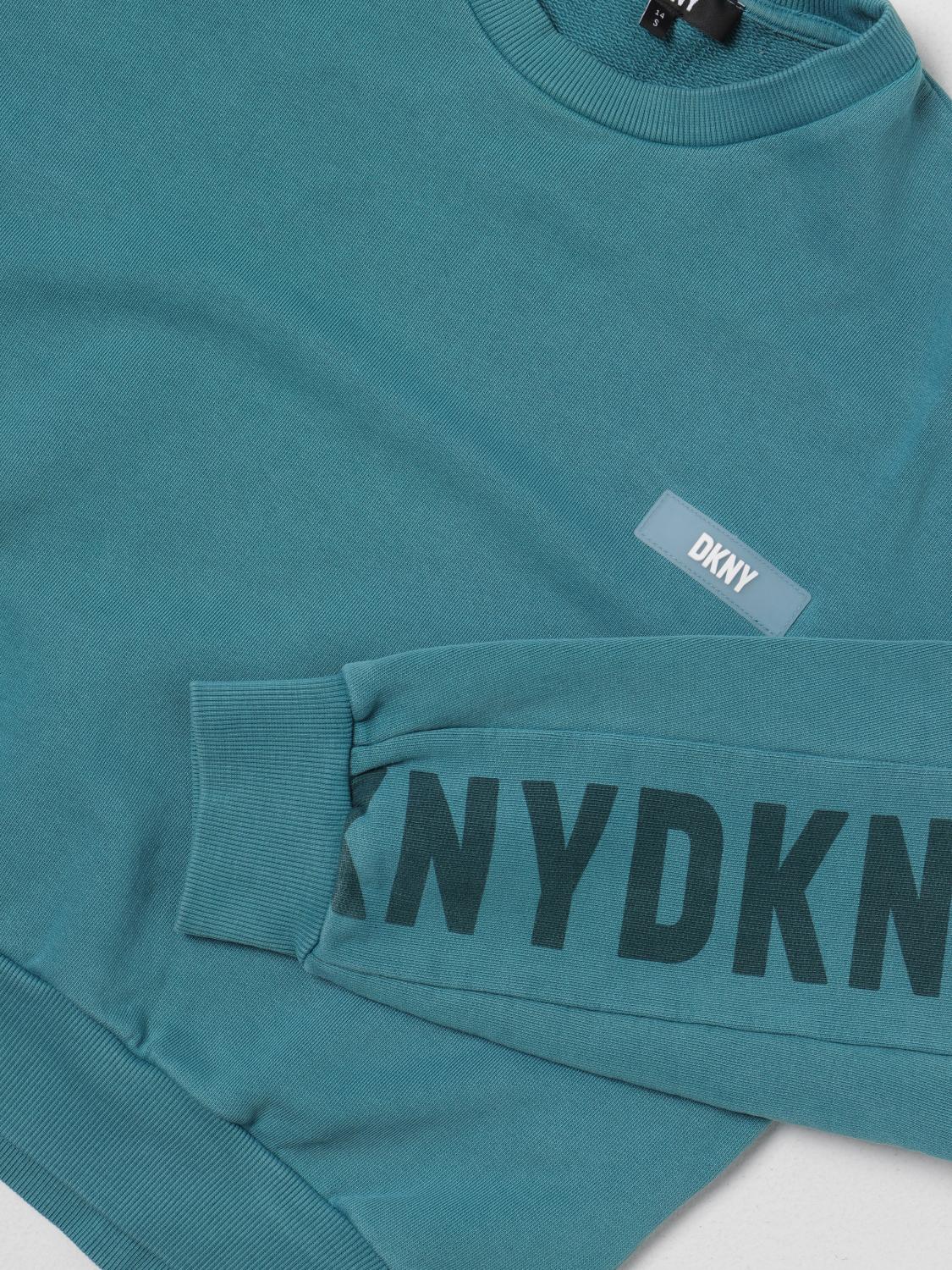 DKNY SWEATER: Sweater kids Dkny, Turquoise - Img 3