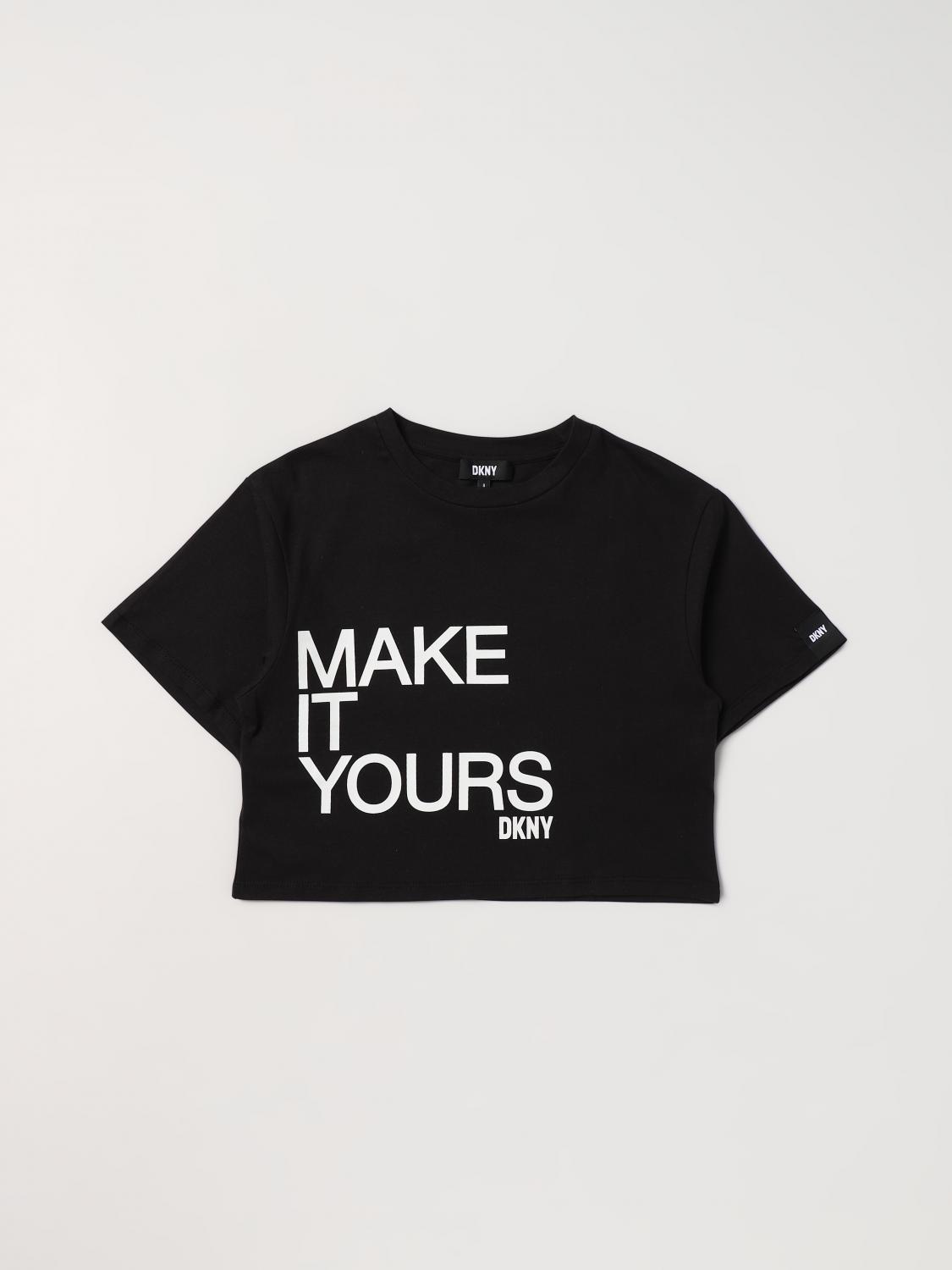DKNY CAMISETA: Camisetas niños Dkny, Negro - Img 1