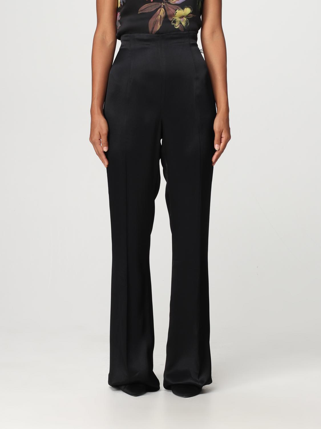 TWINSET PANTALONI: Pantalone Twinset in raso, Nero - Img 1