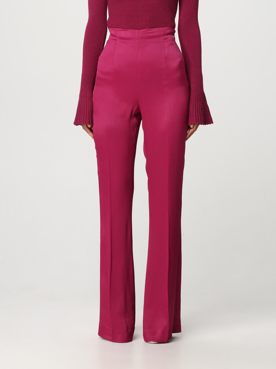 TWINSET PANTALONI: Pantalone Twinset in raso, Corallo - Img 1