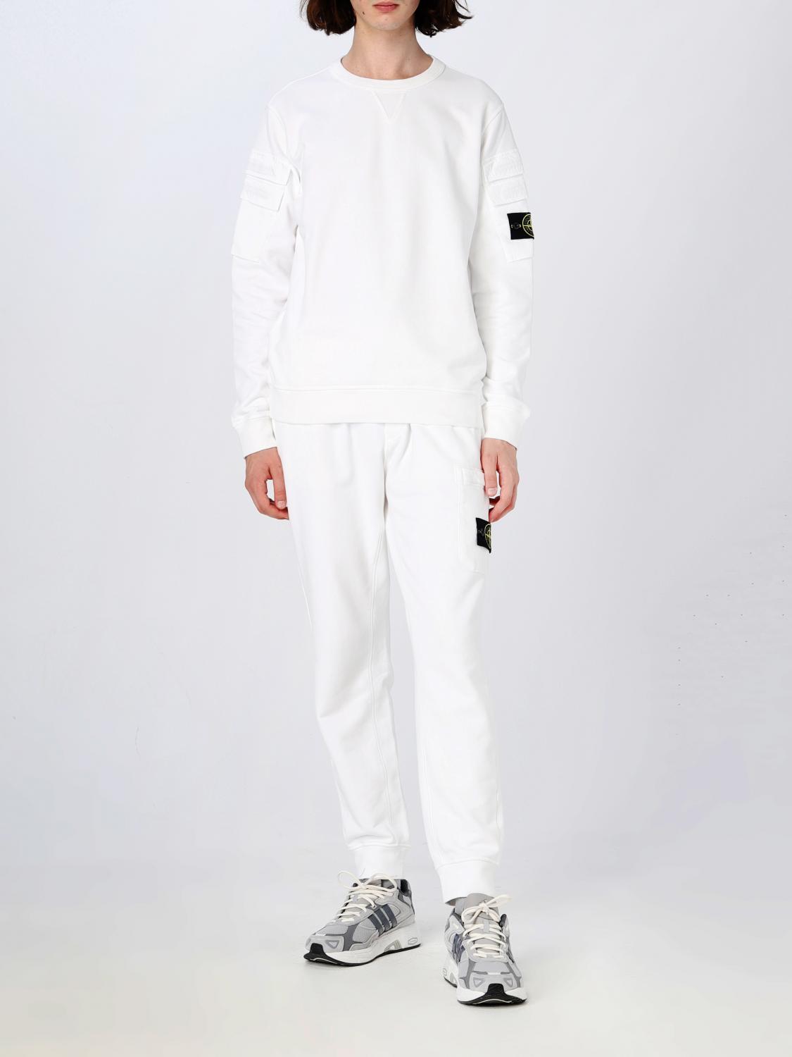 STONE ISLAND SUDADERA: Sudadera hombre Stone Island, Blanco - Img 2