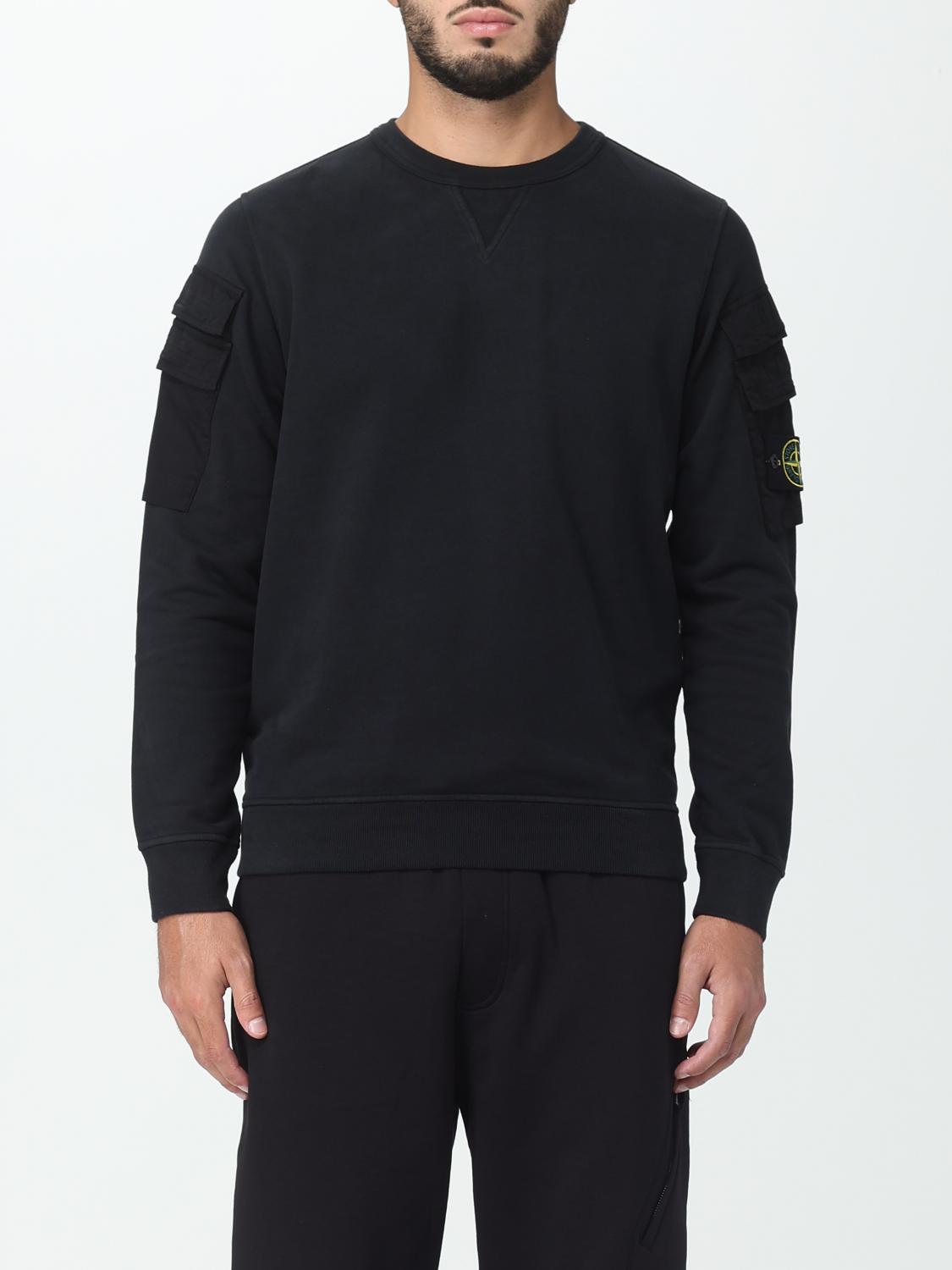 STONE ISLAND SUDADERA: Sudadera hombre Stone Island, Negro - Img 1