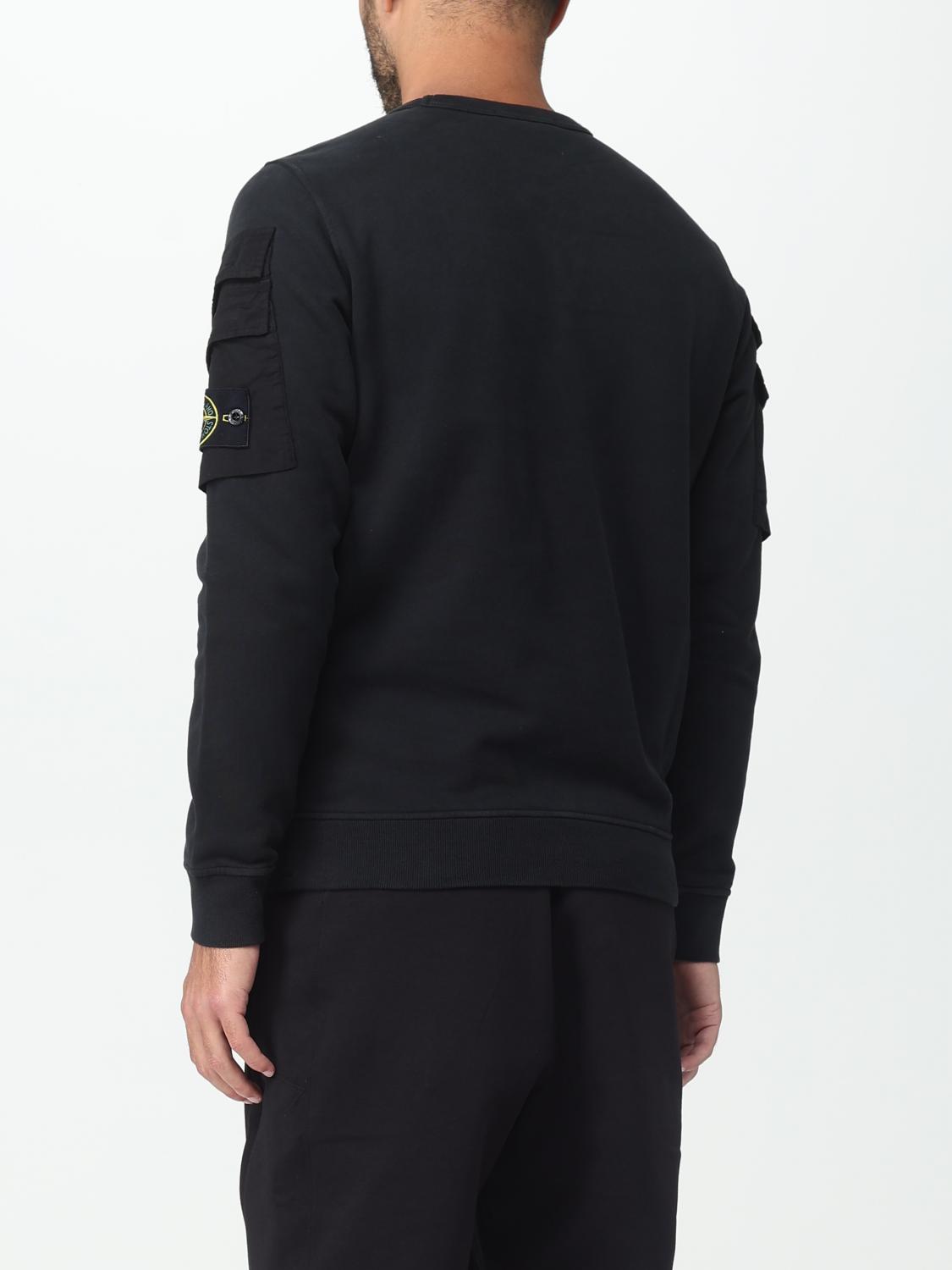 STONE ISLAND SUDADERA: Sudadera hombre Stone Island, Negro - Img 3