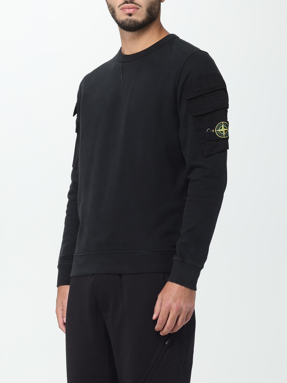 STONE ISLAND SUDADERA: Sudadera hombre Stone Island, Negro - Img 4