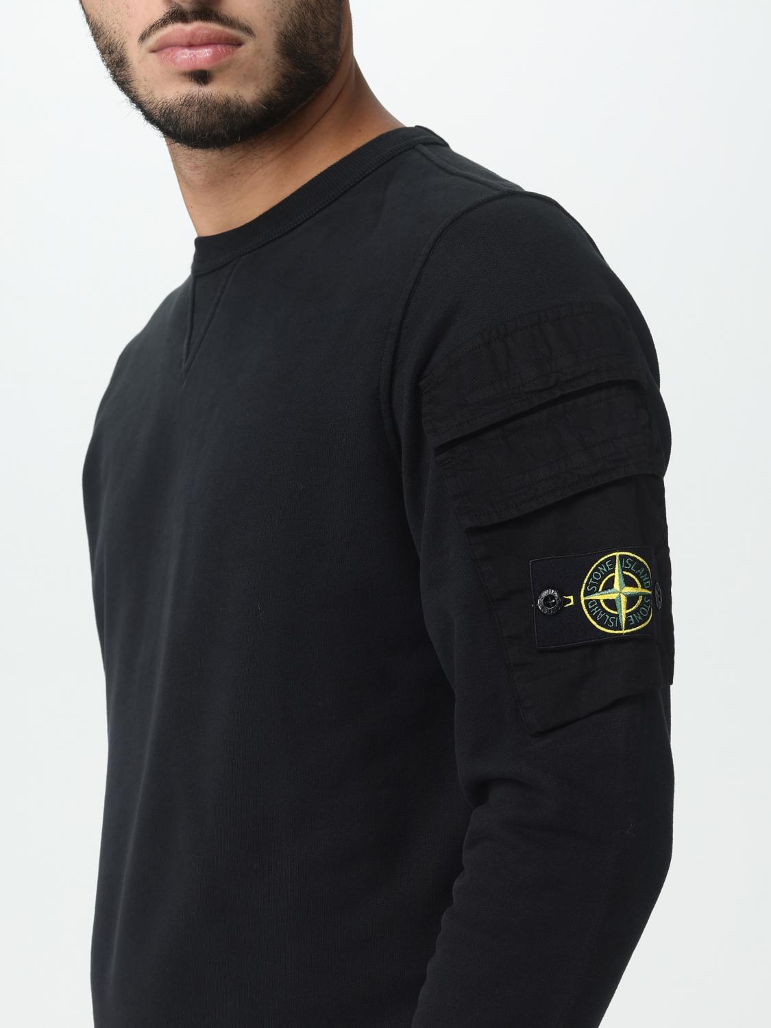 STONE ISLAND SUDADERA: Sudadera hombre Stone Island, Negro - Img 5
