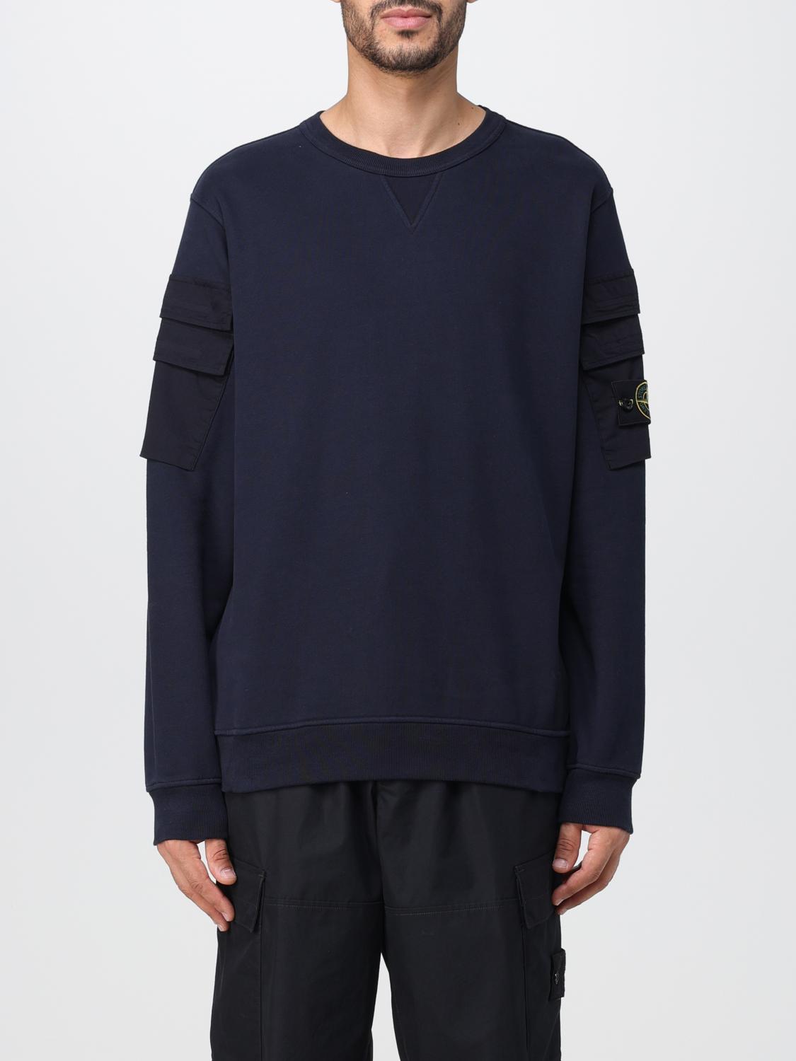STONE ISLAND SUDADERA: Sudadera hombre Stone Island, Azul Oscuro - Img 1