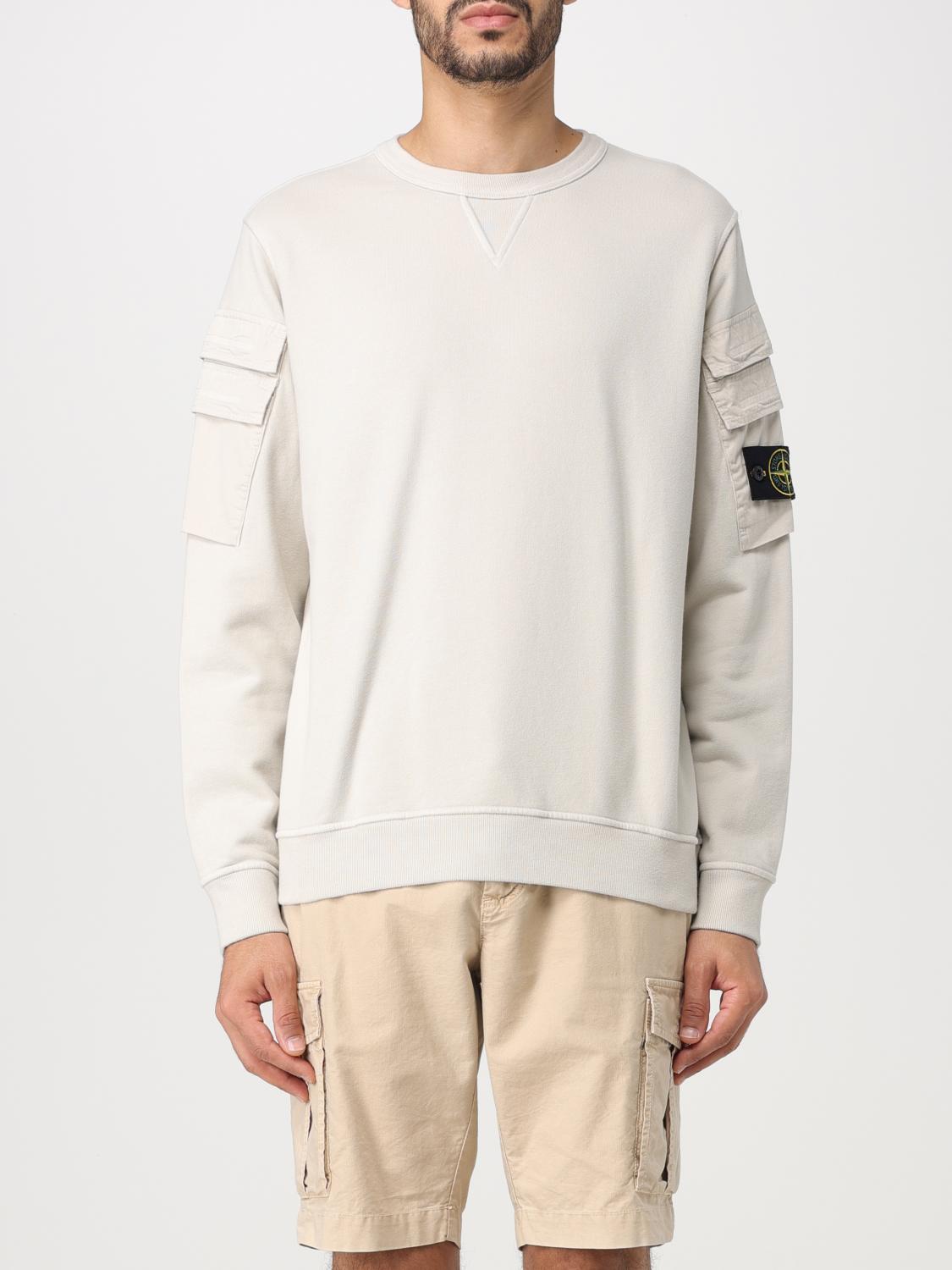 STONE ISLAND SUDADERA: Sudadera hombre Stone Island, Blanco 1 - Img 1