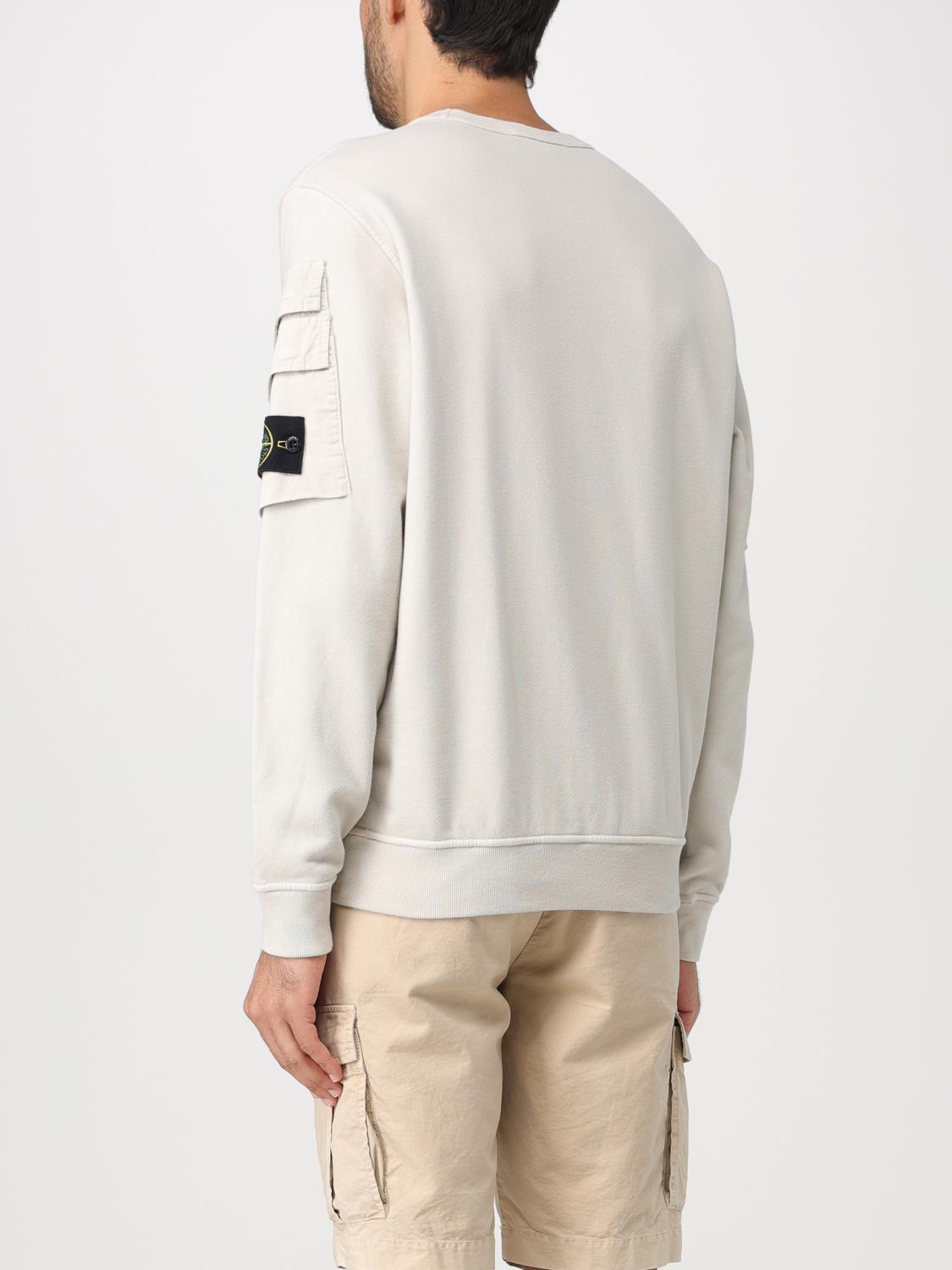 STONE ISLAND SUDADERA: Sudadera hombre Stone Island, Blanco 1 - Img 3