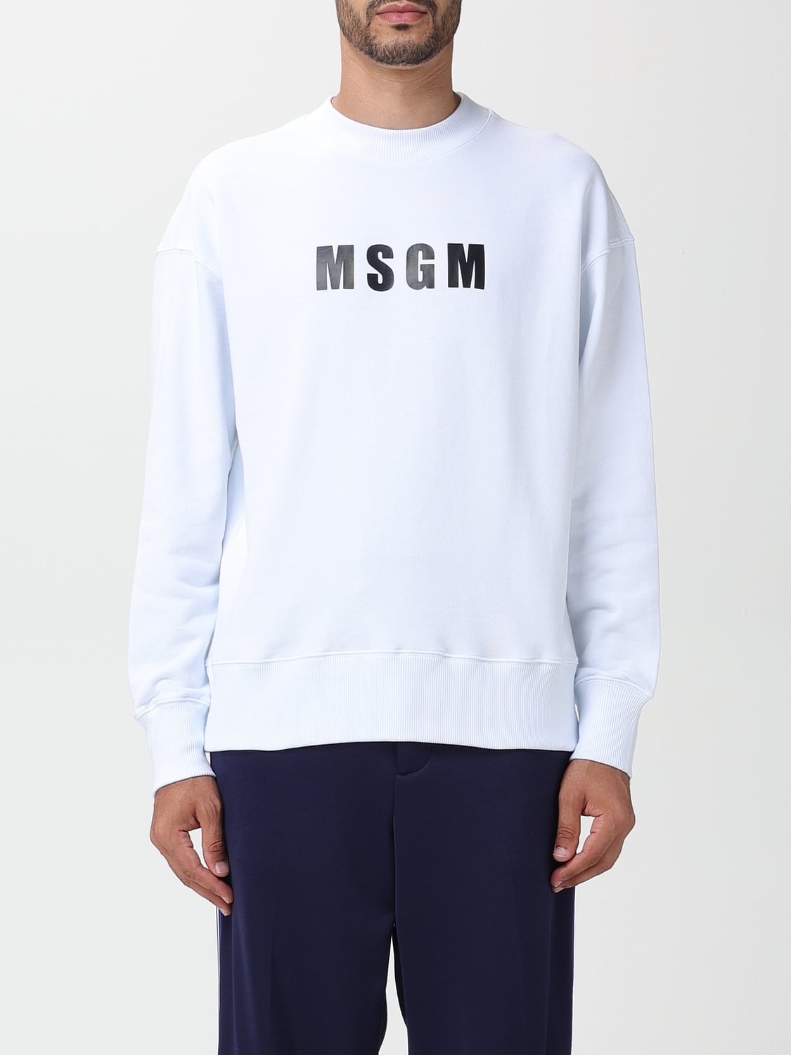 MSGM スウェットシャツ メンズ - ホワイト | 3540MM119237799 | GIGLIO.COM