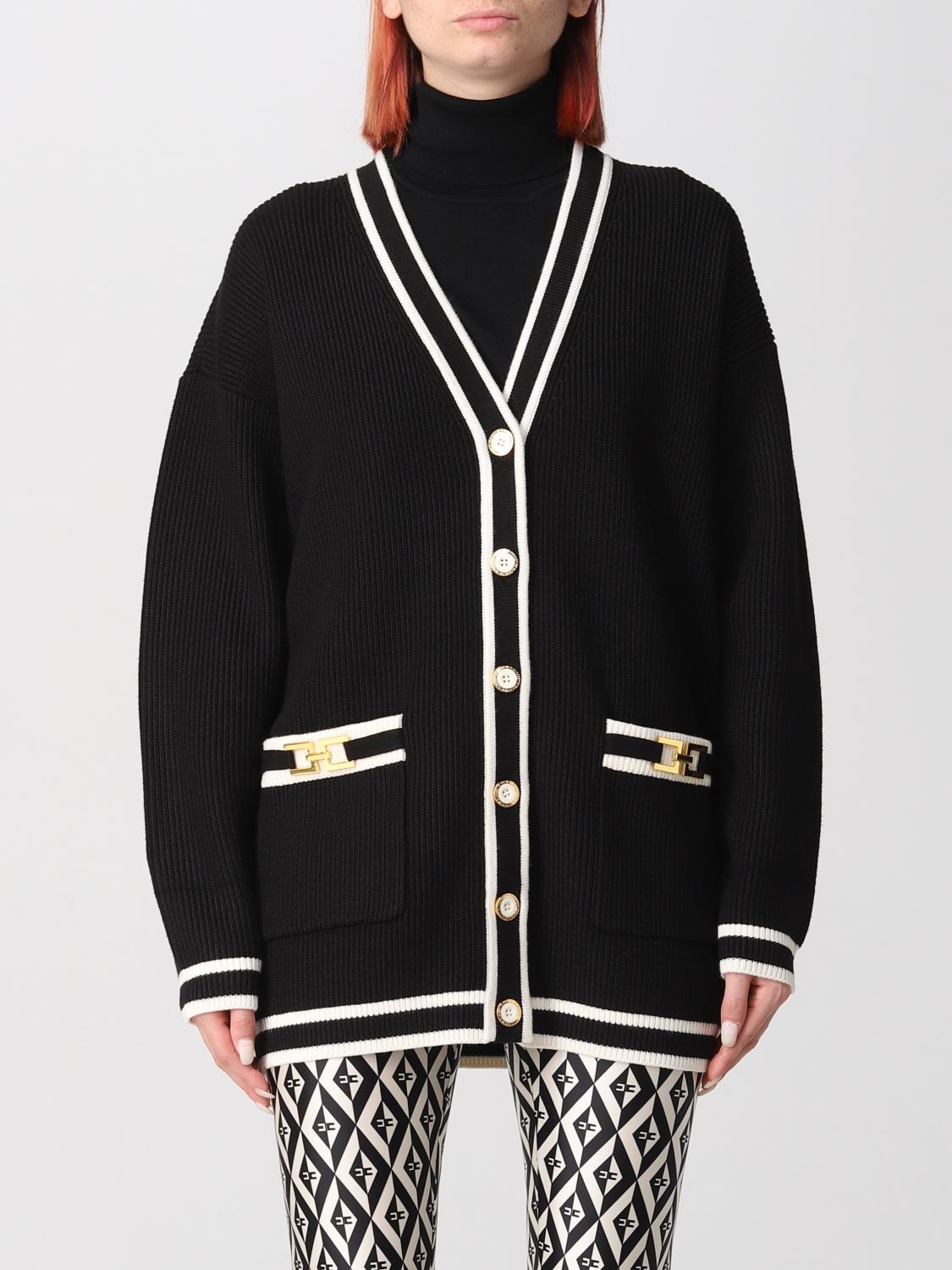 ELISABETTA FRANCHI CARDIGAN: Sweater woman Elisabetta Franchi, Black - Img 1