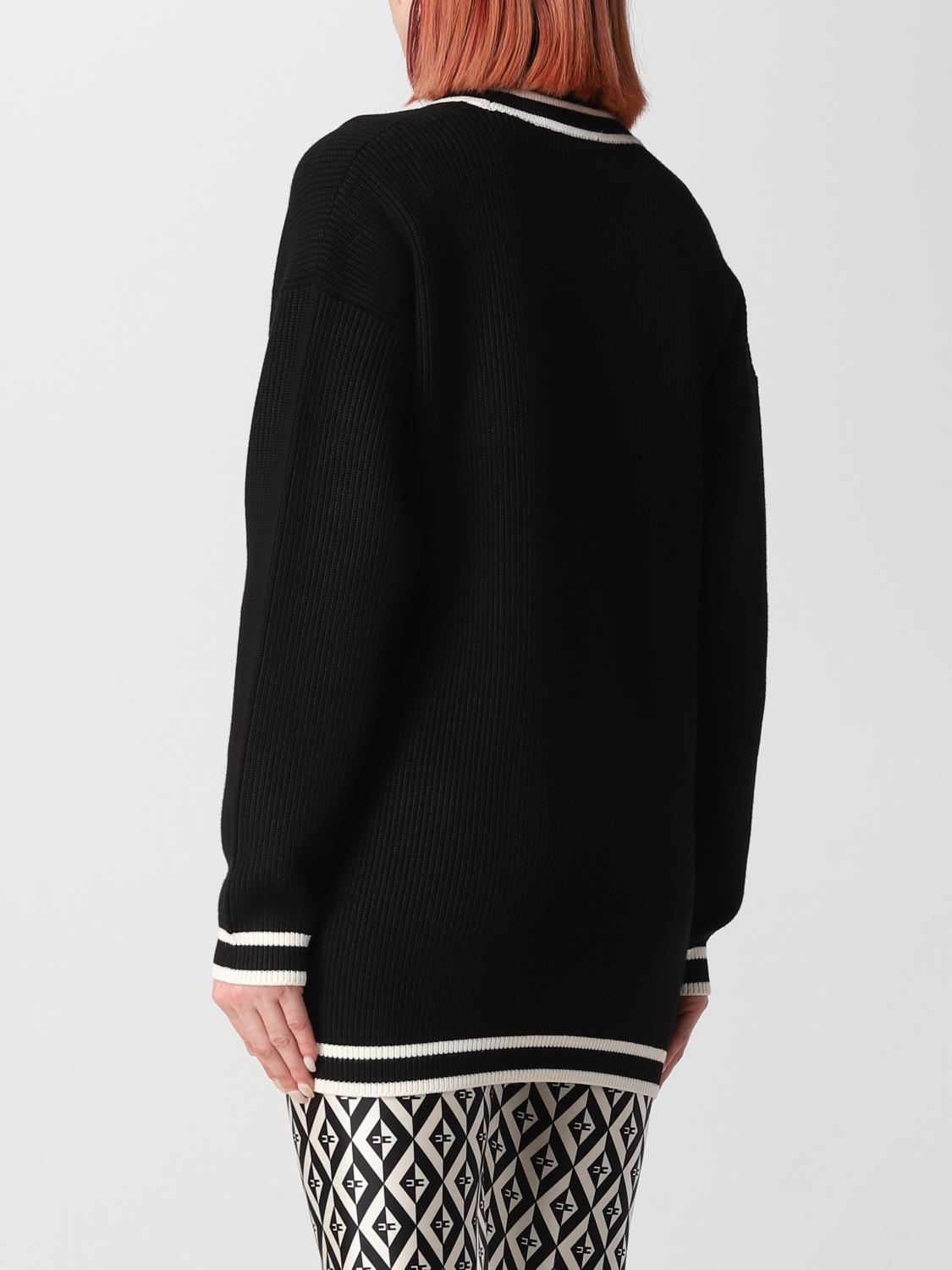 ELISABETTA FRANCHI CARDIGAN: Sweater woman Elisabetta Franchi, Black - Img 2