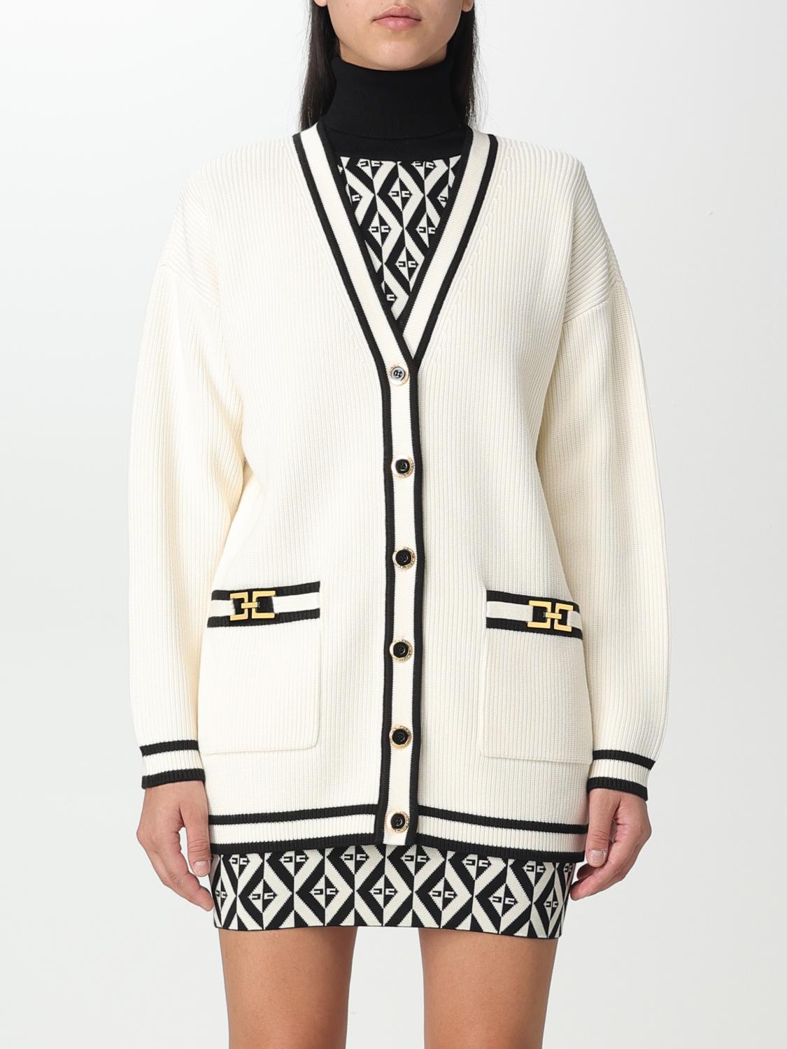 ELISABETTA FRANCHI CARDIGAN: Pull femme Elisabetta Franchi, Beurre - Img 1