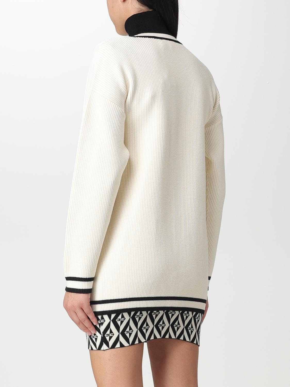 ELISABETTA FRANCHI CARDIGAN: Pull femme Elisabetta Franchi, Beurre - Img 2