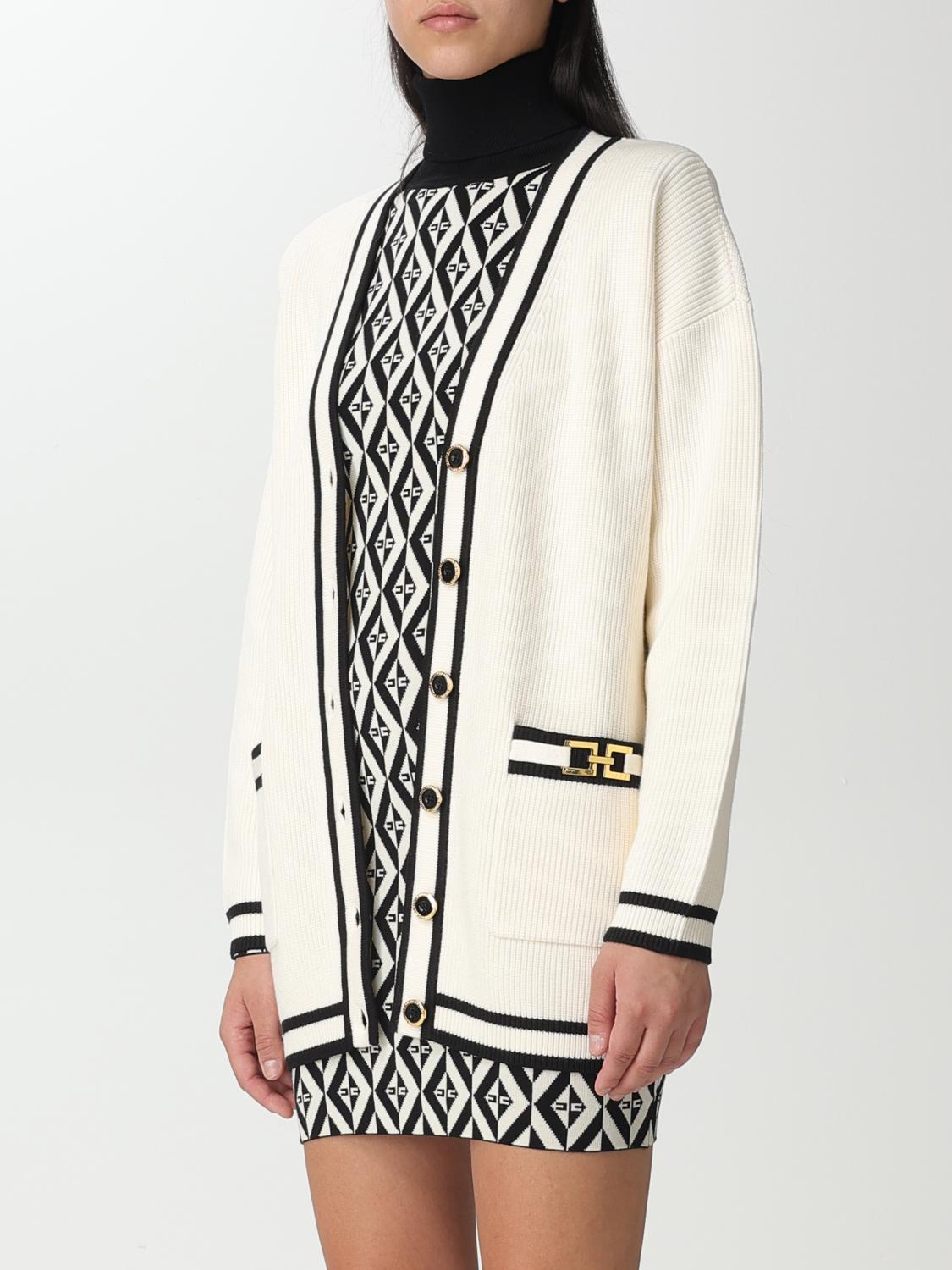 ELISABETTA FRANCHI CARDIGAN: Pull femme Elisabetta Franchi, Beurre - Img 3