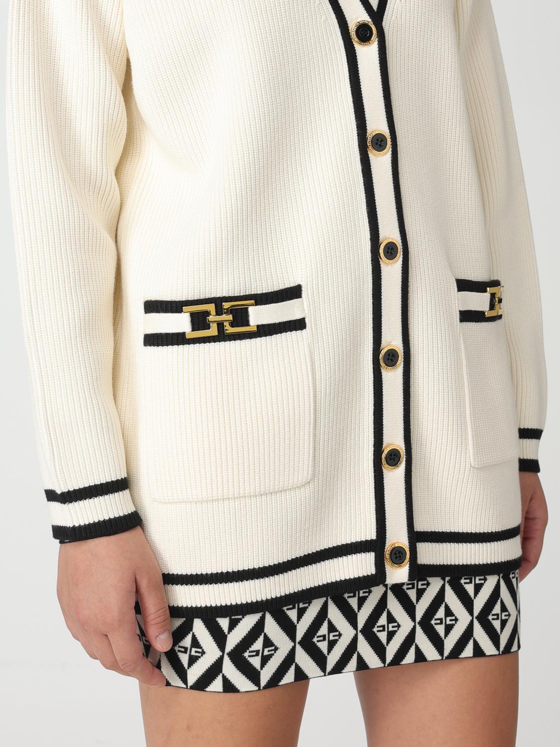 ELISABETTA FRANCHI CARDIGAN: Pull femme Elisabetta Franchi, Beurre - Img 4