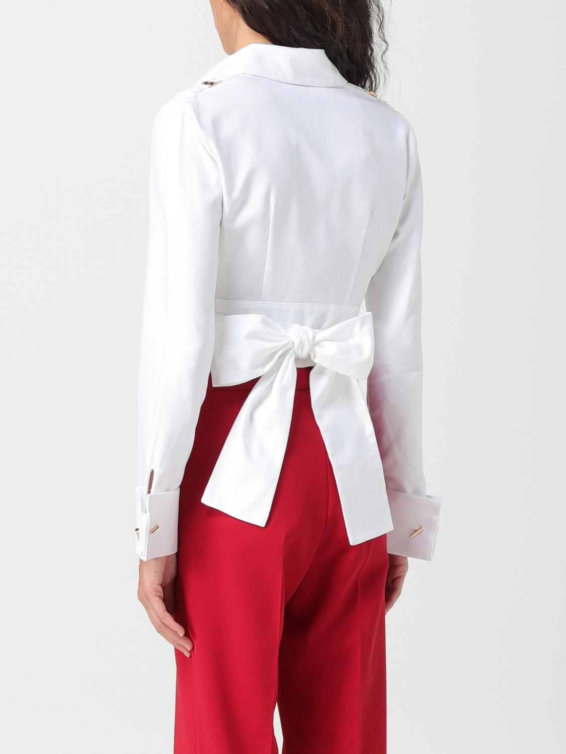 ELISABETTA FRANCHI CAMISA: Camisa mujer Elisabetta Franchi, Blanco - Img 2