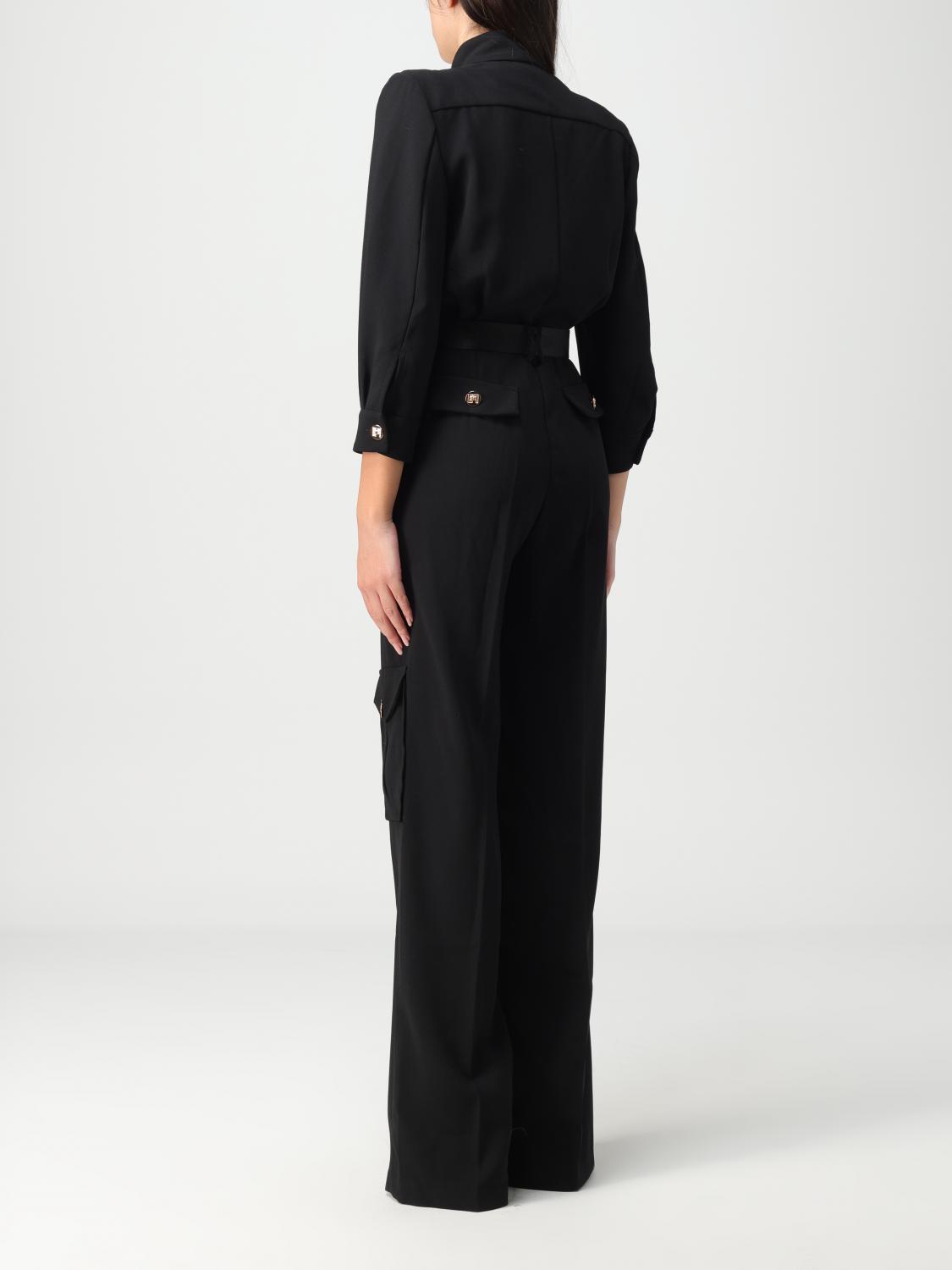 ELISABETTA FRANCHI ジャンプスーツ: ドレス レディース Elisabetta Franchi, ブラック - Img 2