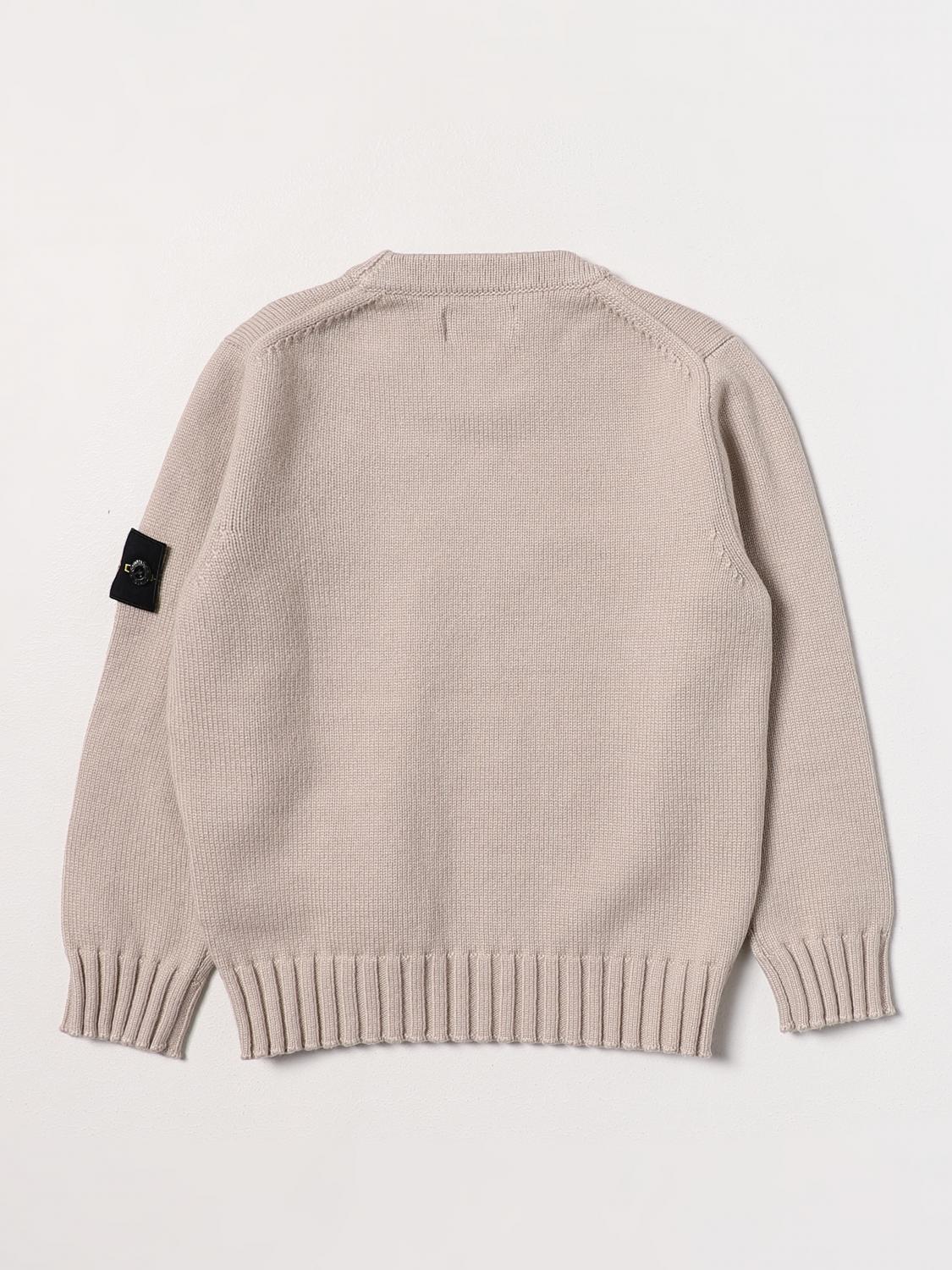 STONE ISLAND JUNIOR PULLOVER: Pullover kinder Stone Island Junior, Taubengrau - Img 2