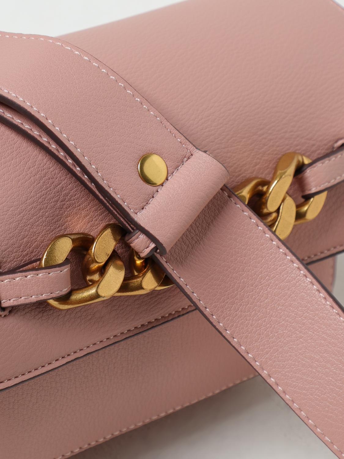 LIU JO BORSA A TRACOLLA: Borsa Liu Jo in pelle sintetica bottalata con morsetto, Rosa - Img 3