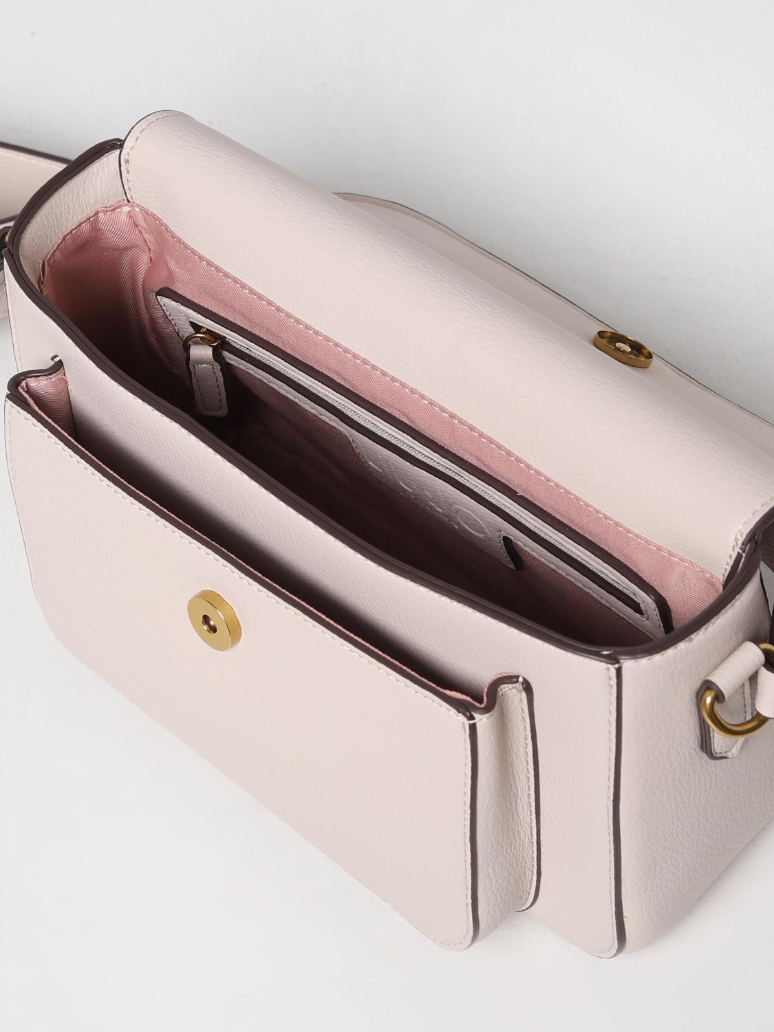 LIU JO BORSA A TRACOLLA: Borsa Liu Jo in pelle sintetica bottalata con morsetto, Beige - Img 3