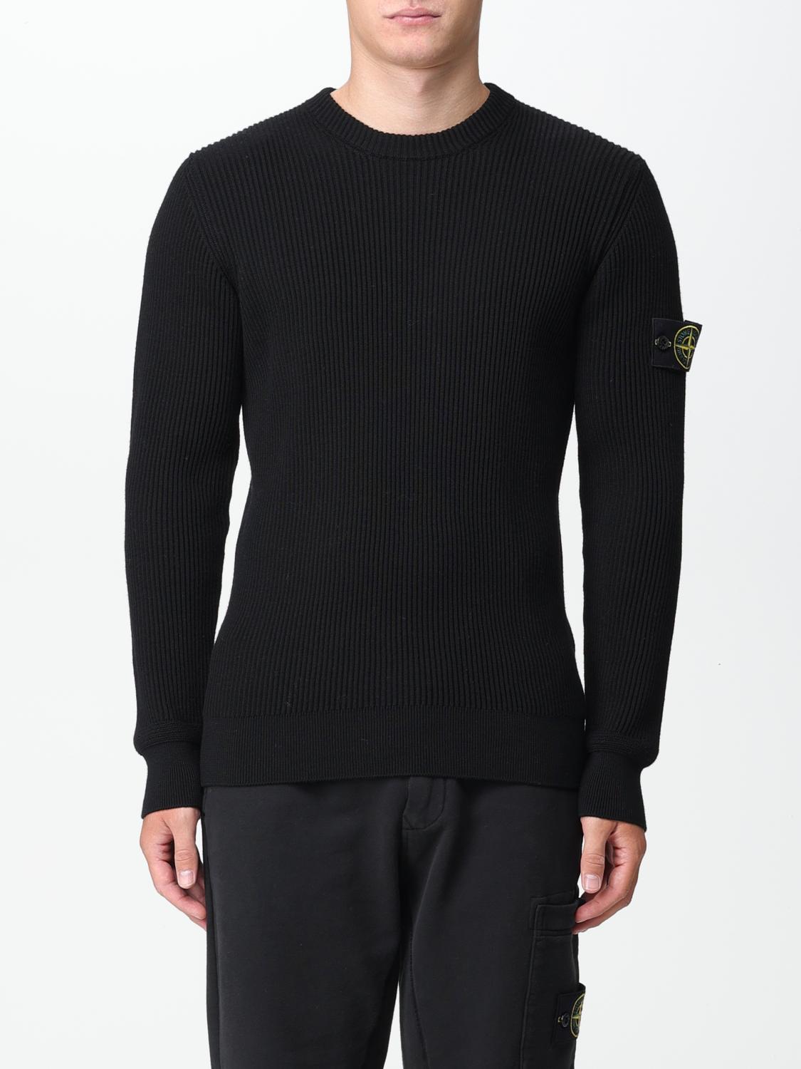STONE ISLAND PULLOVER: Pullover herren Stone Island, Schwarz - Img 1