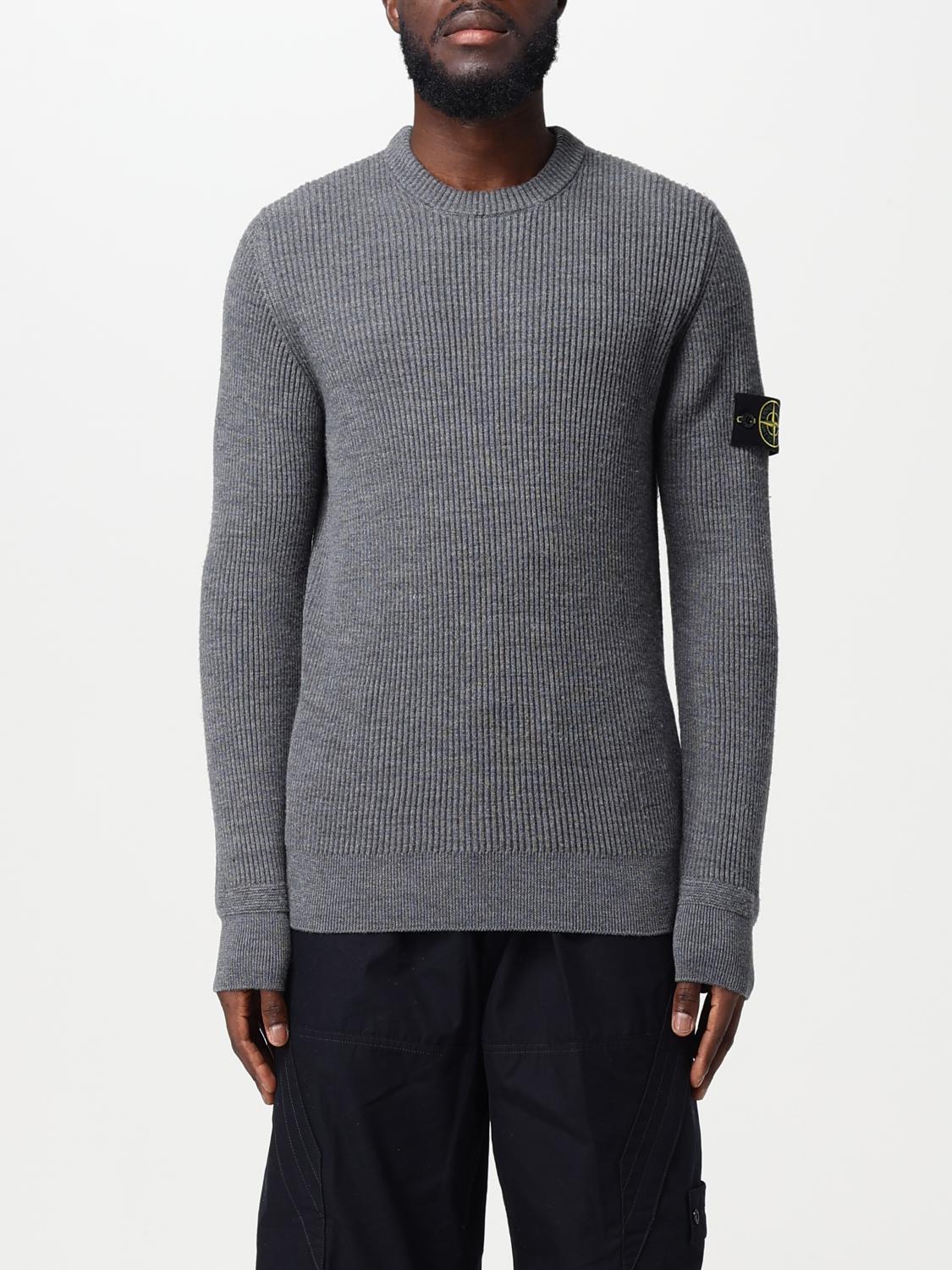 STONE ISLAND PULLOVER: Pullover herren Stone Island, Grau - Img 1