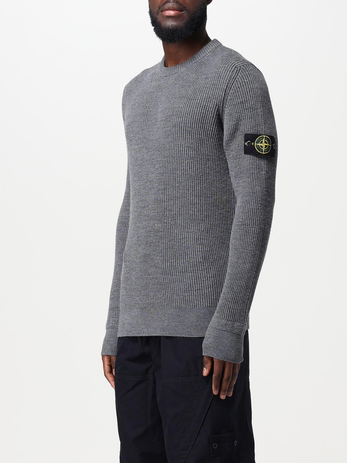 STONE ISLAND PULLOVER: Pullover herren Stone Island, Grau - Img 4