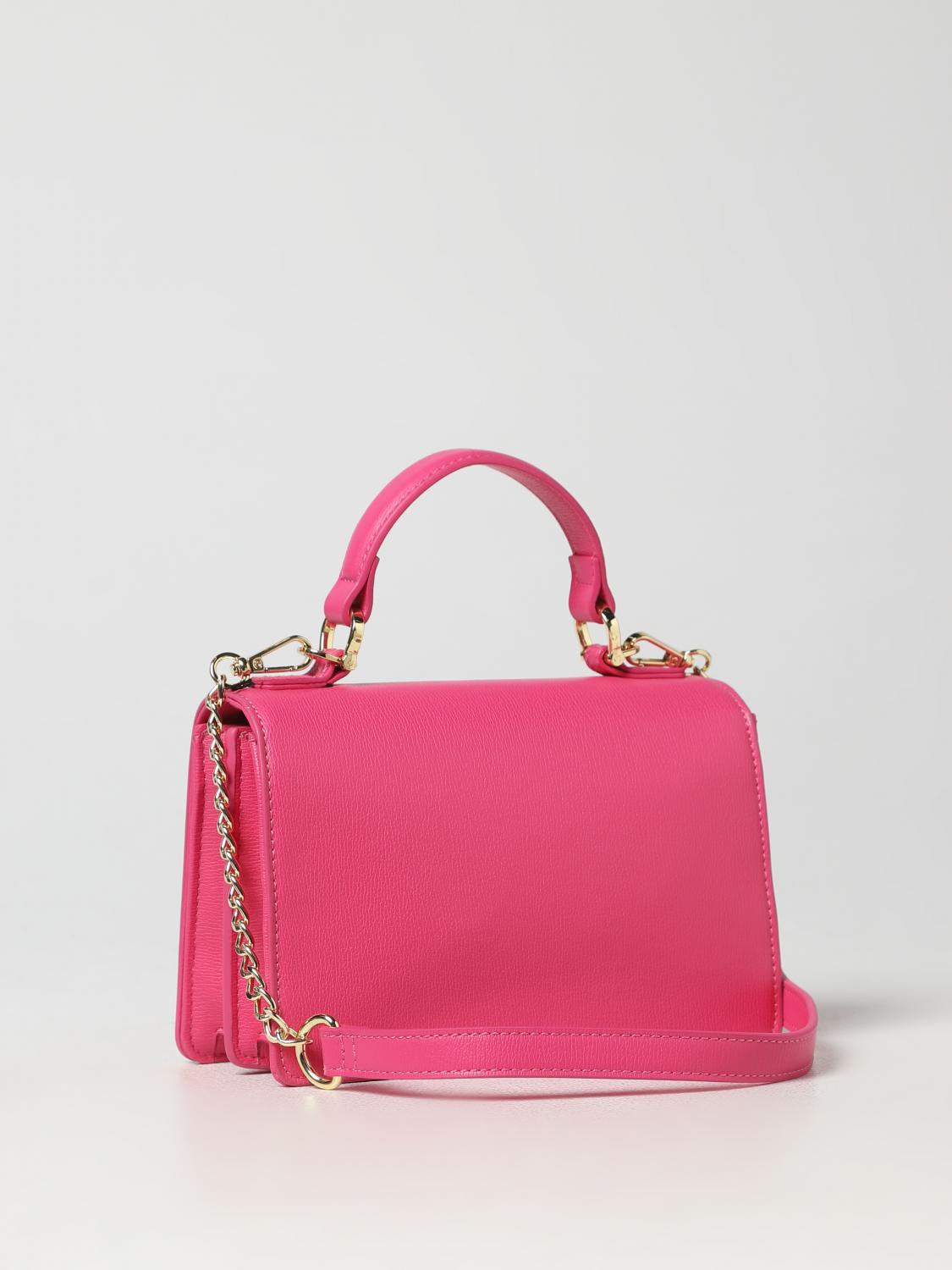 Love Moschino bag in synthetic leather with clutch - Fuchsia