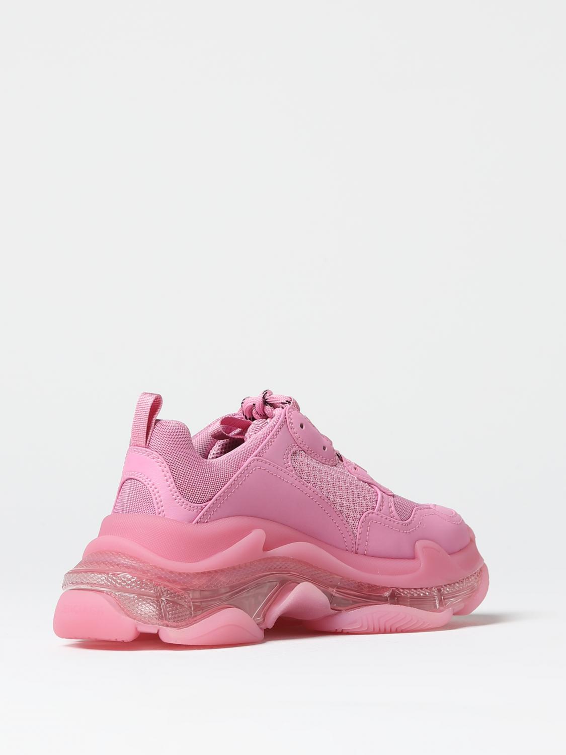 Balenciaga Triple S sneakers in synthetic leather and mesh - Pink