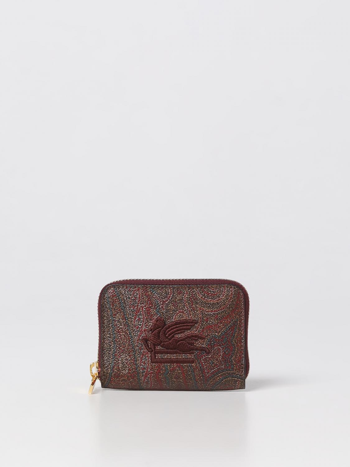 ETRO：財布 レディース - ブラウン | GIGLIO.COMオンラインの