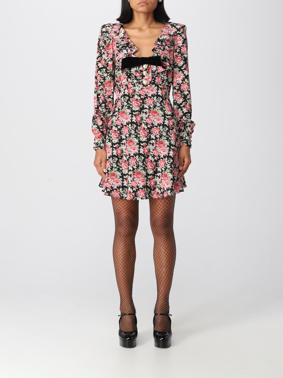 ALESSANDRA RICH KLEID: Kleid damen Alessandra Rich, Schwarz - Img 1