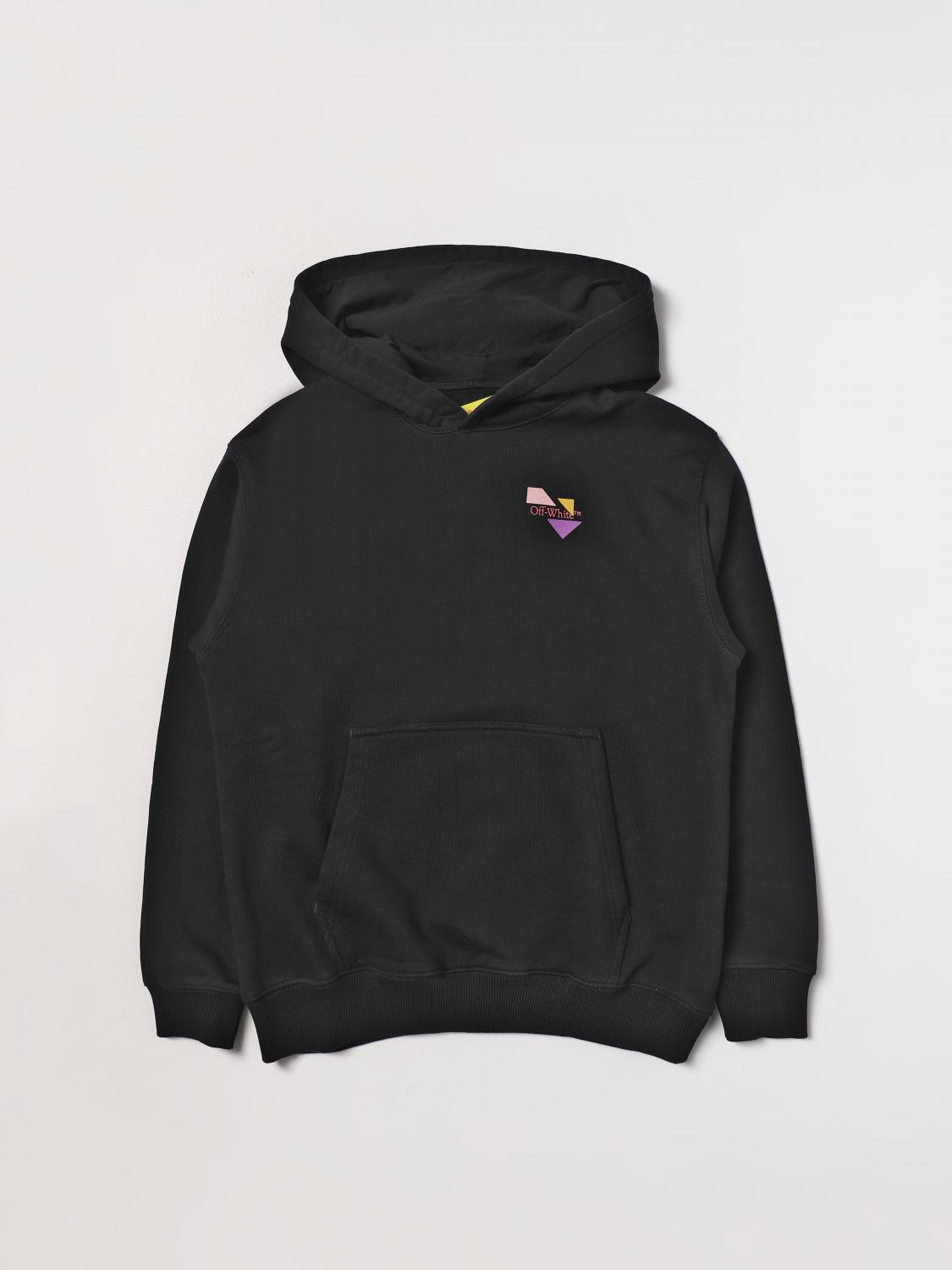 OFF-WHITE KIDS JERSEY: Jersey niños Off-white, Negro - Img 1