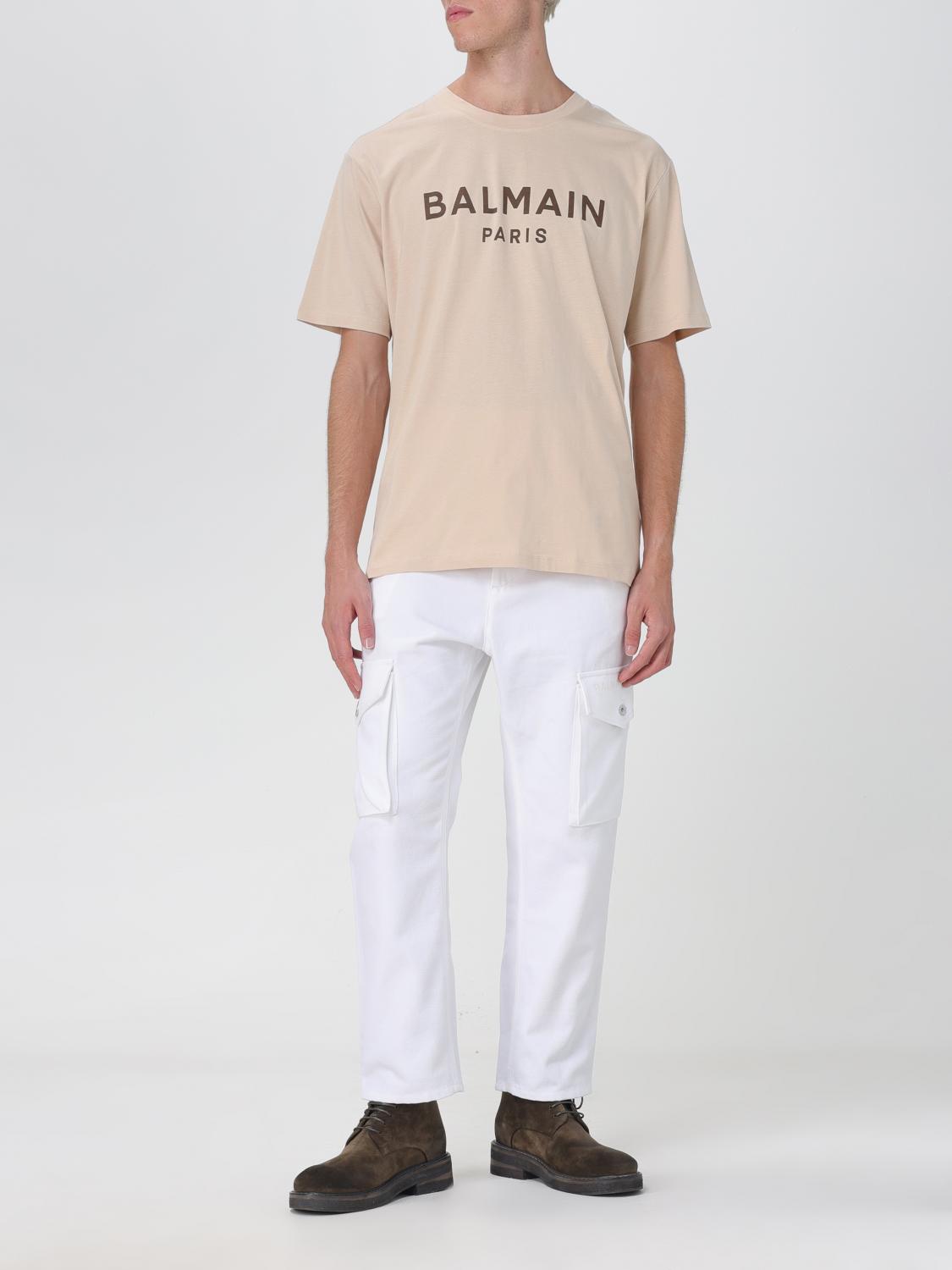 パンツ・ボトムスその他 BALMAIN Men Pants White BH1PQ006CE25 0FA Balmain Outlet: pants in cotton - White | Balmain pants