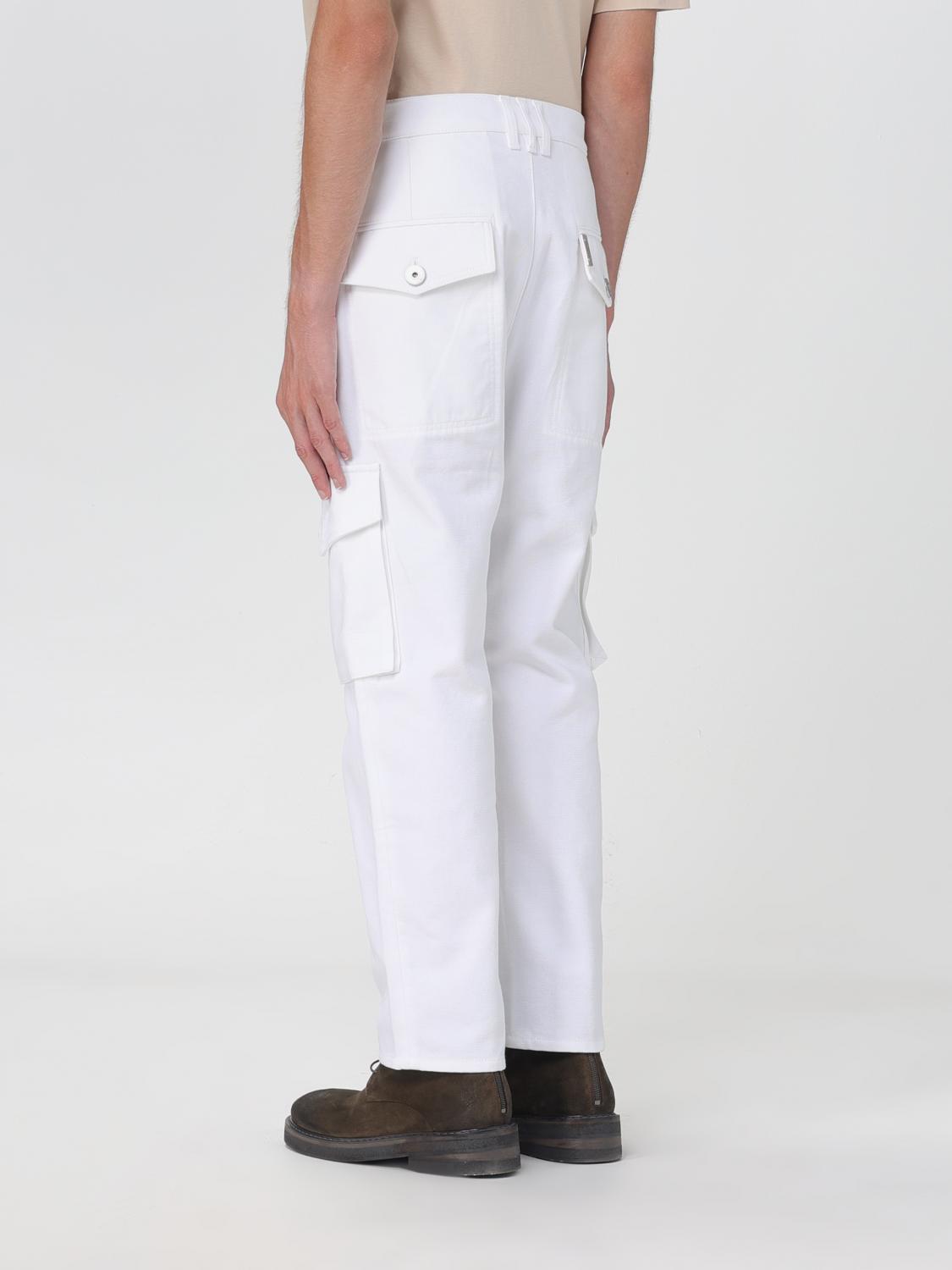 Balmain Outlet: pants in cotton - White | Balmain pants