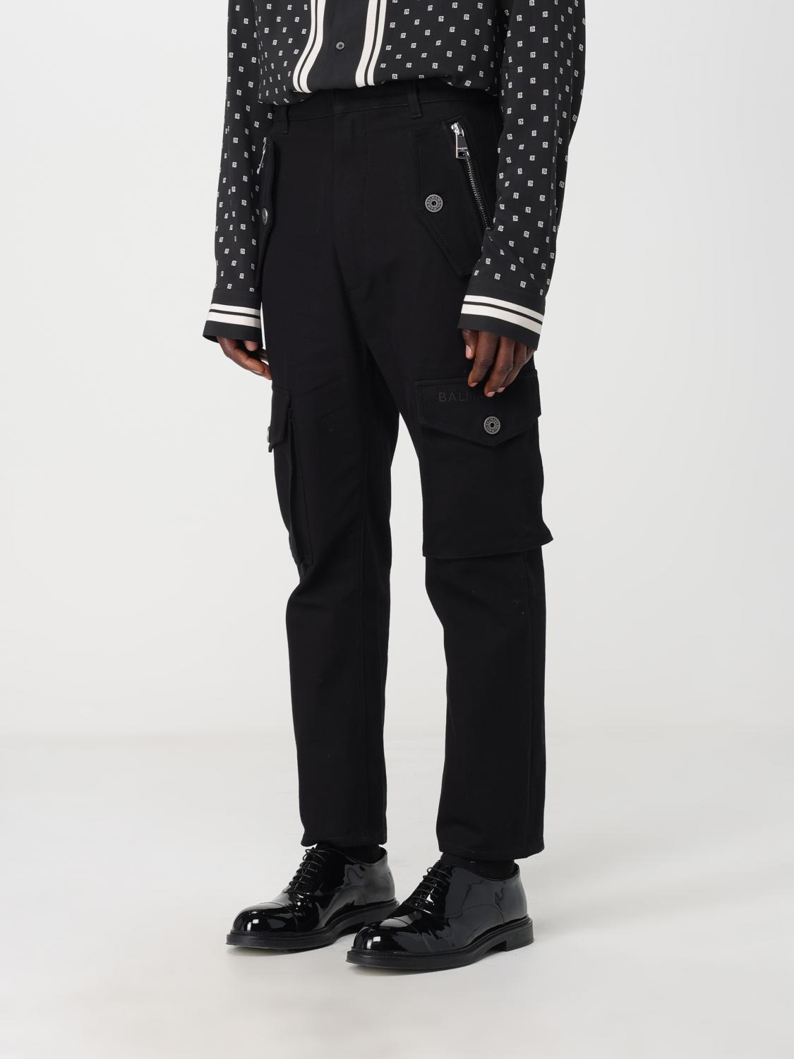 BALMAIN PANTS: Balmain pants in cotton, Black - Img 4