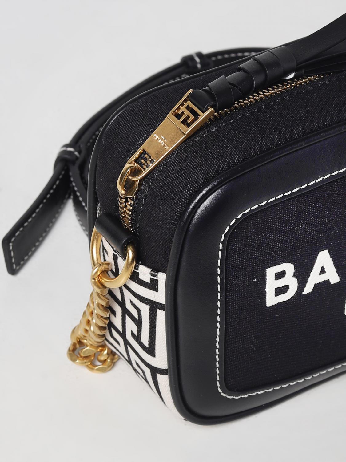 BALMAIN MINI BOLSO: Bolso de hombro mujer Balmain, Negro - Img 3