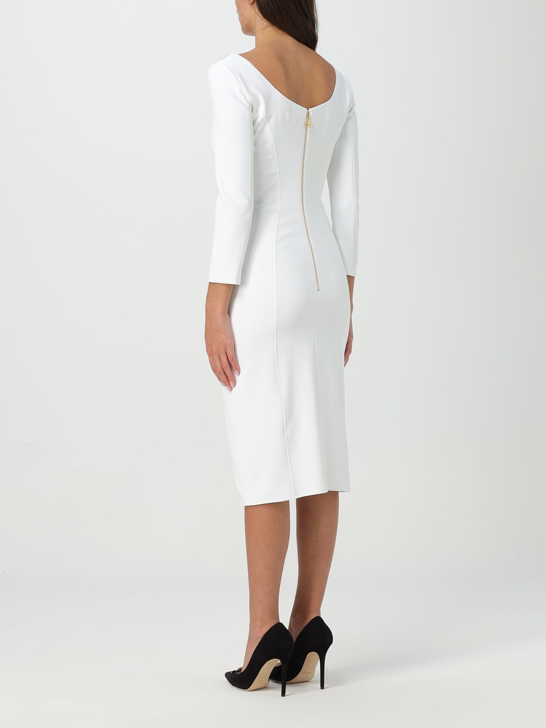 ELISABETTA FRANCHI ABITO: Abito donna Elisabetta Franchi, Bianco - Img 2